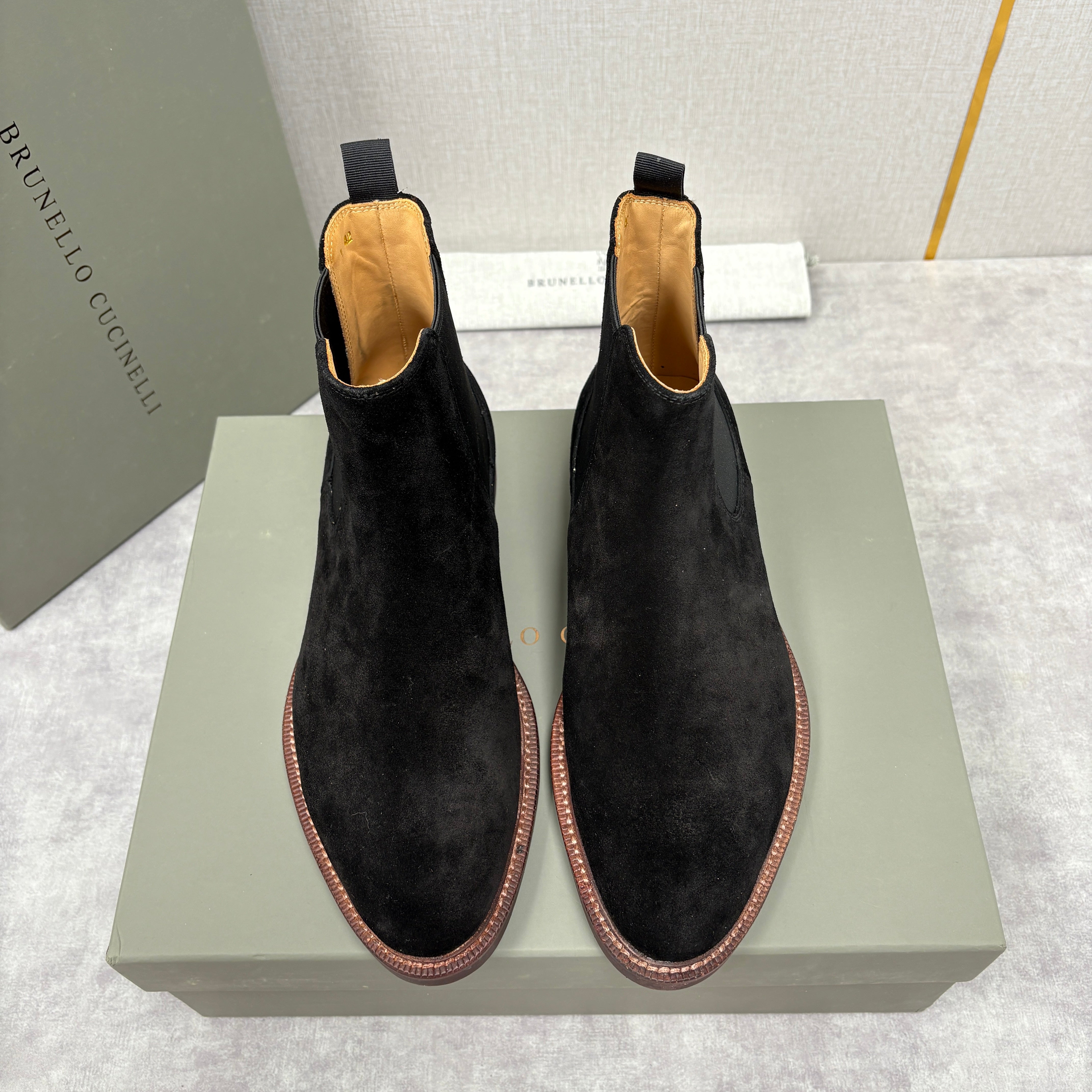 Tan, Dark Brown, Grey and Black Shoes - FashionHype.xyz