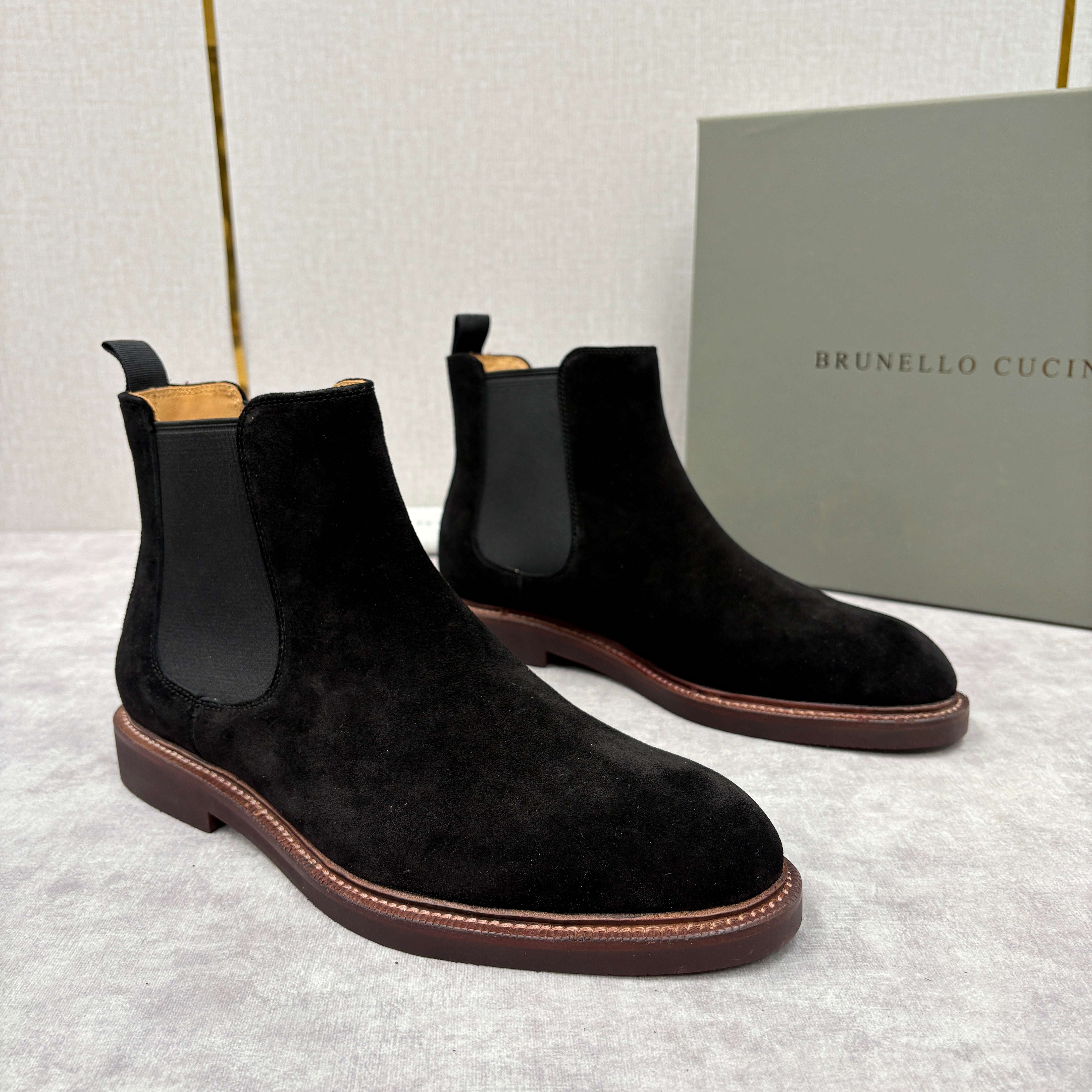 Tan, Dark Brown, Grey and Black Shoes - FashionHype.xyz