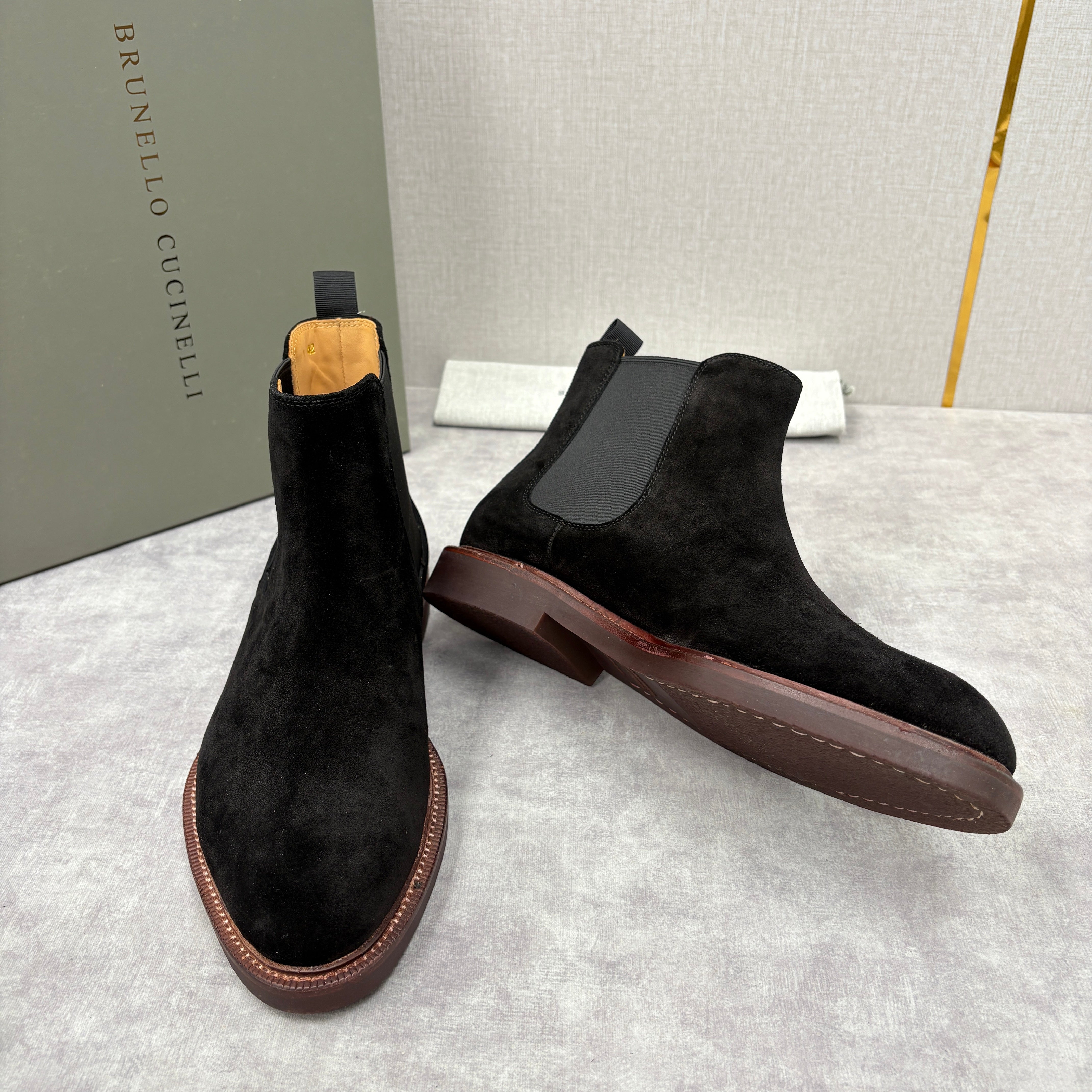 Tan, Dark Brown, Grey and Black Shoes - FashionHype.xyz