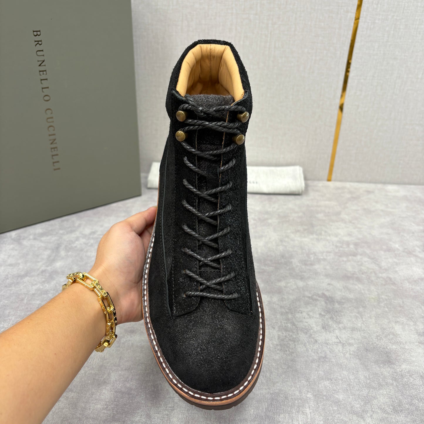 Brown and Black Shoes