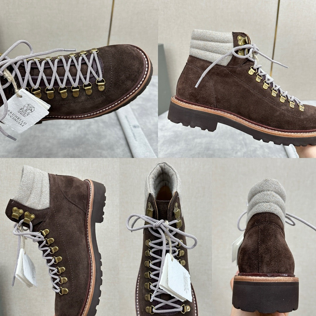 Brown and Dark brown Shoes