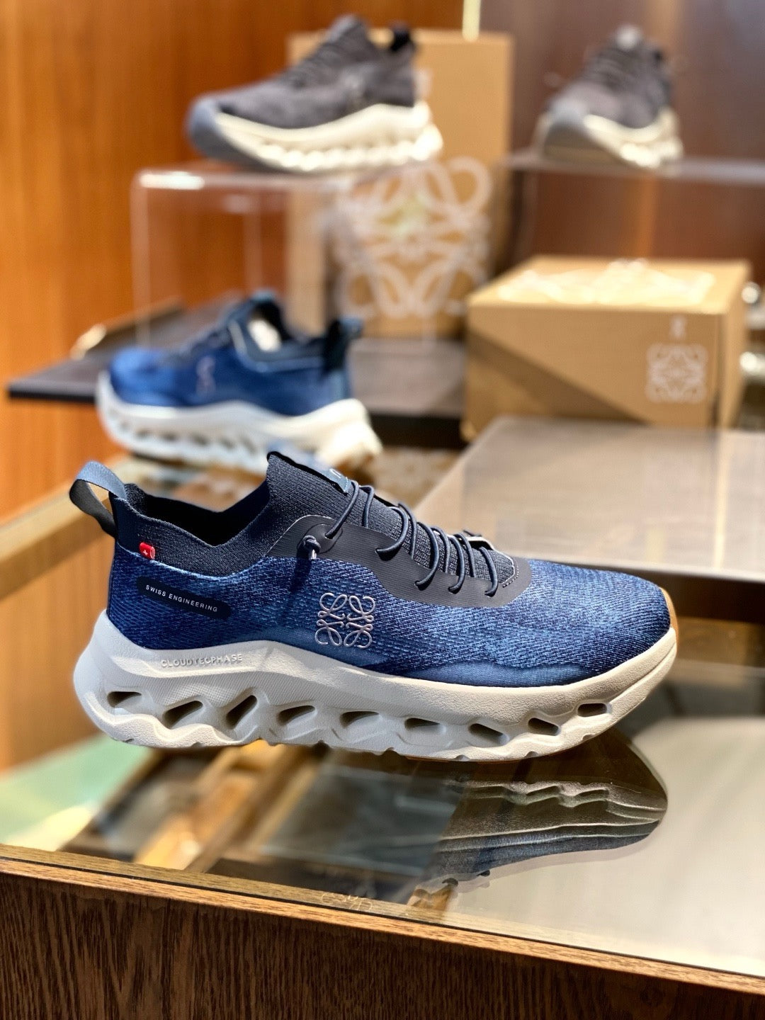 Blue and Black Shoes - FashionHype.xyz