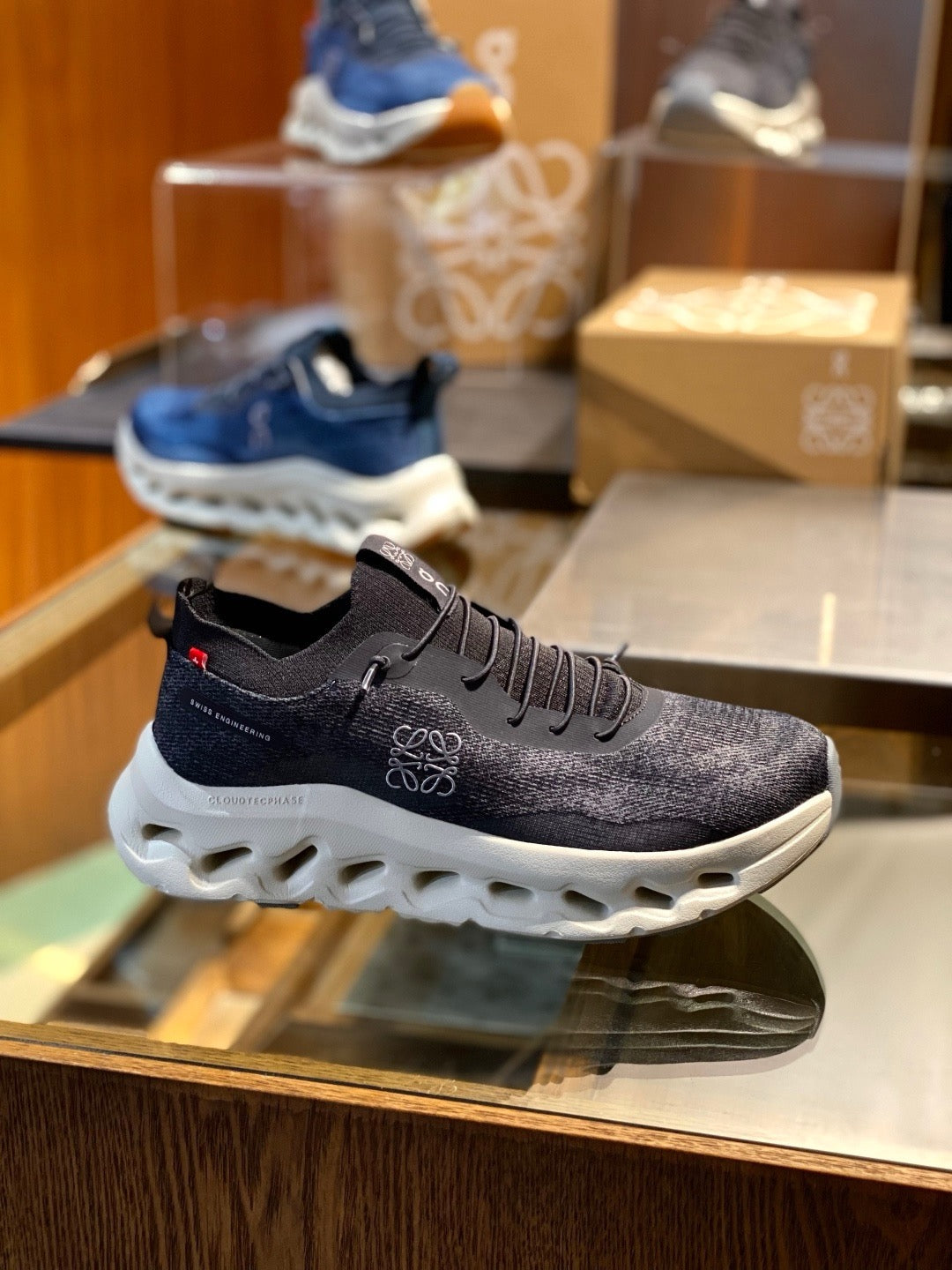 Blue and Black Shoes - FashionHype.xyz