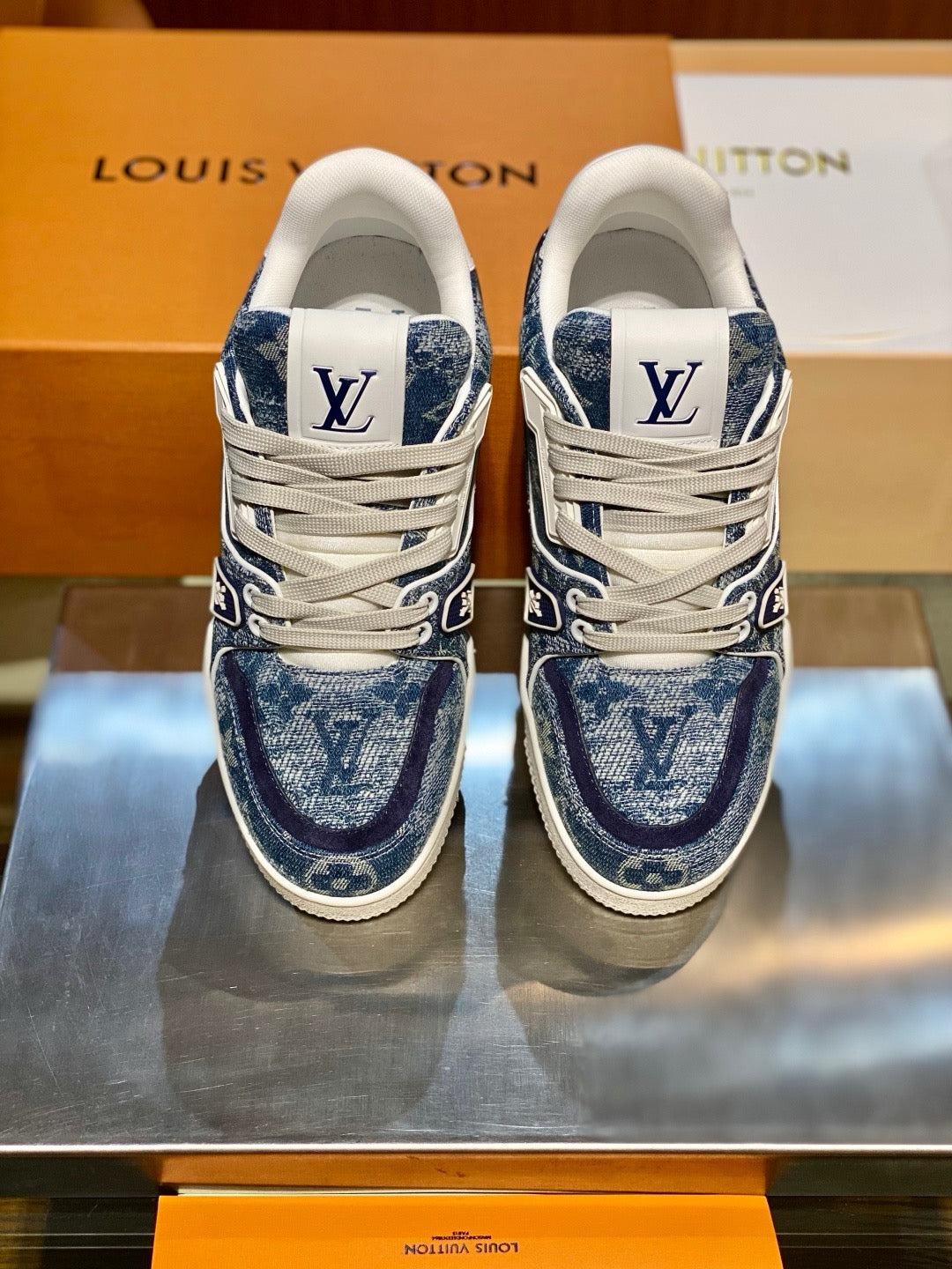 White and Blue Shoes - FashionHype.xyz