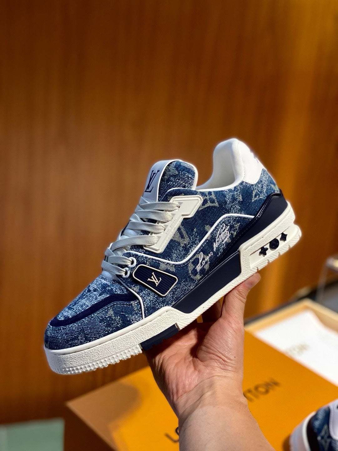 White and Blue Shoes - FashionHype.xyz