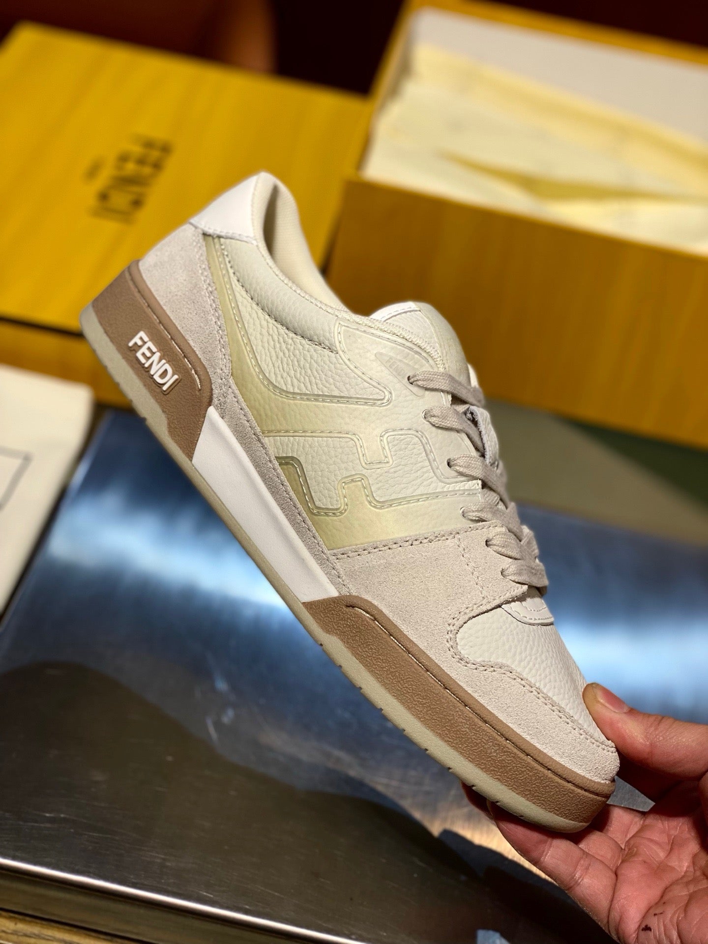 Grey white and Black white Shoes