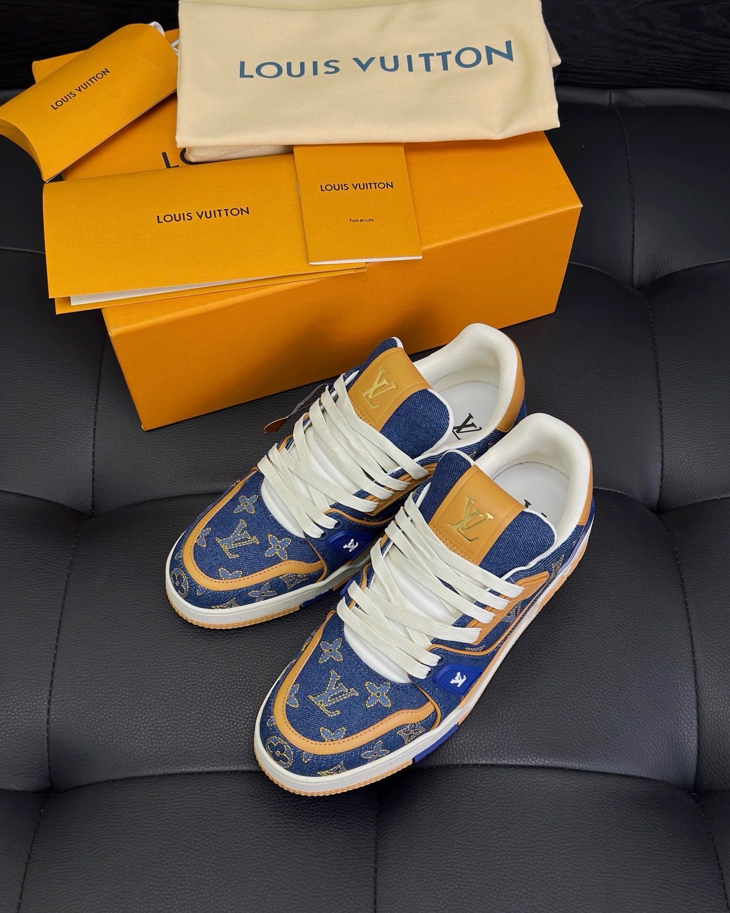 Blue white Shoes