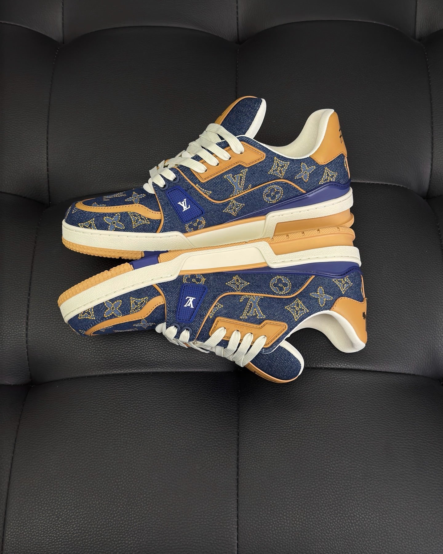 Blue white Shoes