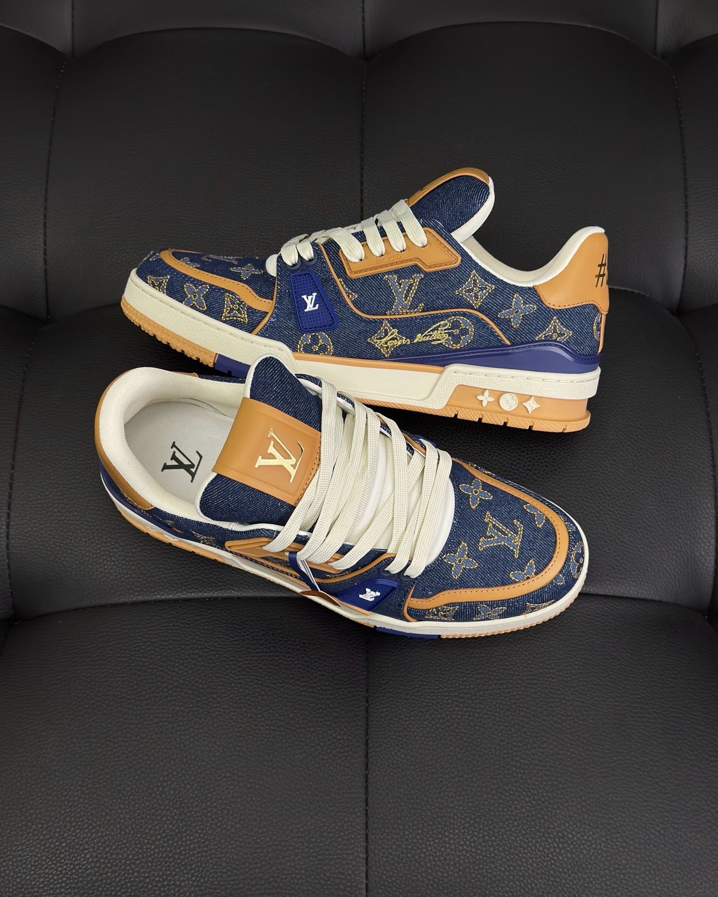 Blue white Shoes