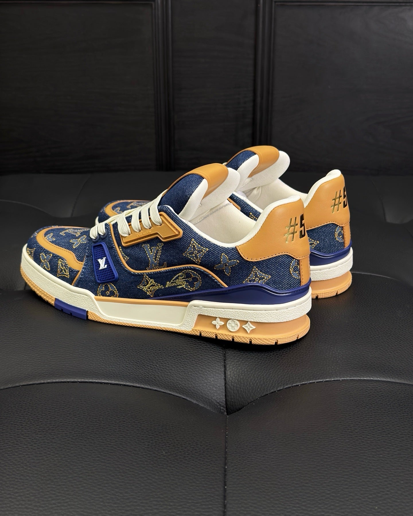 Blue white Shoes