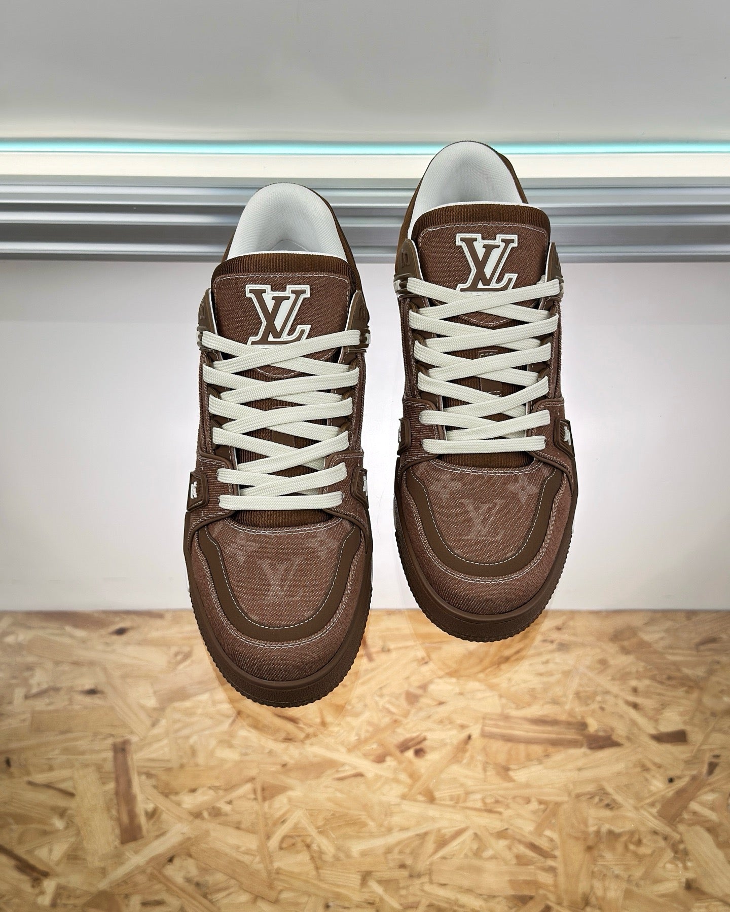 Brown, Black and Blue Shoes - FashionHype.xyz