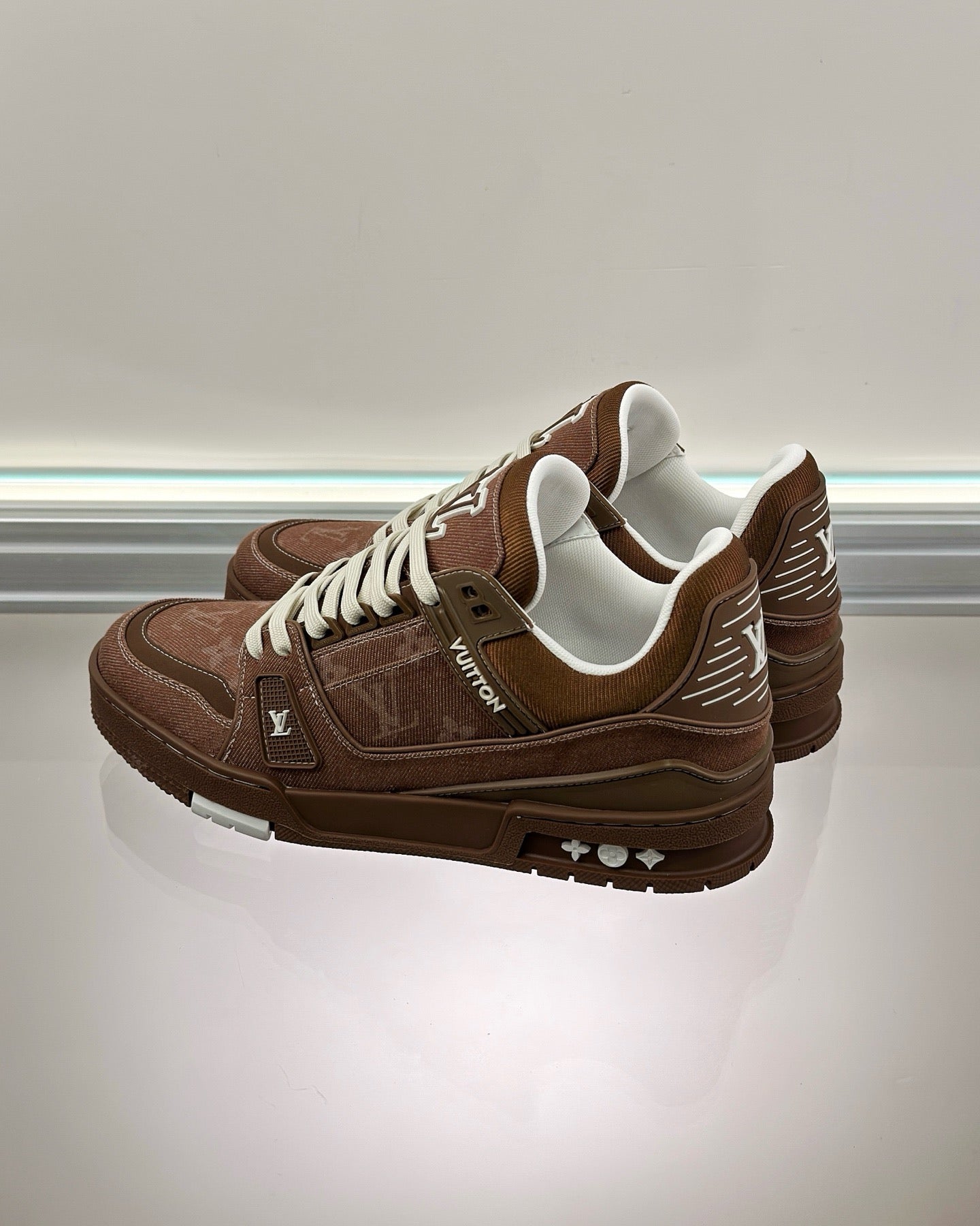 Brown, Black and Blue Shoes - FashionHype.xyz