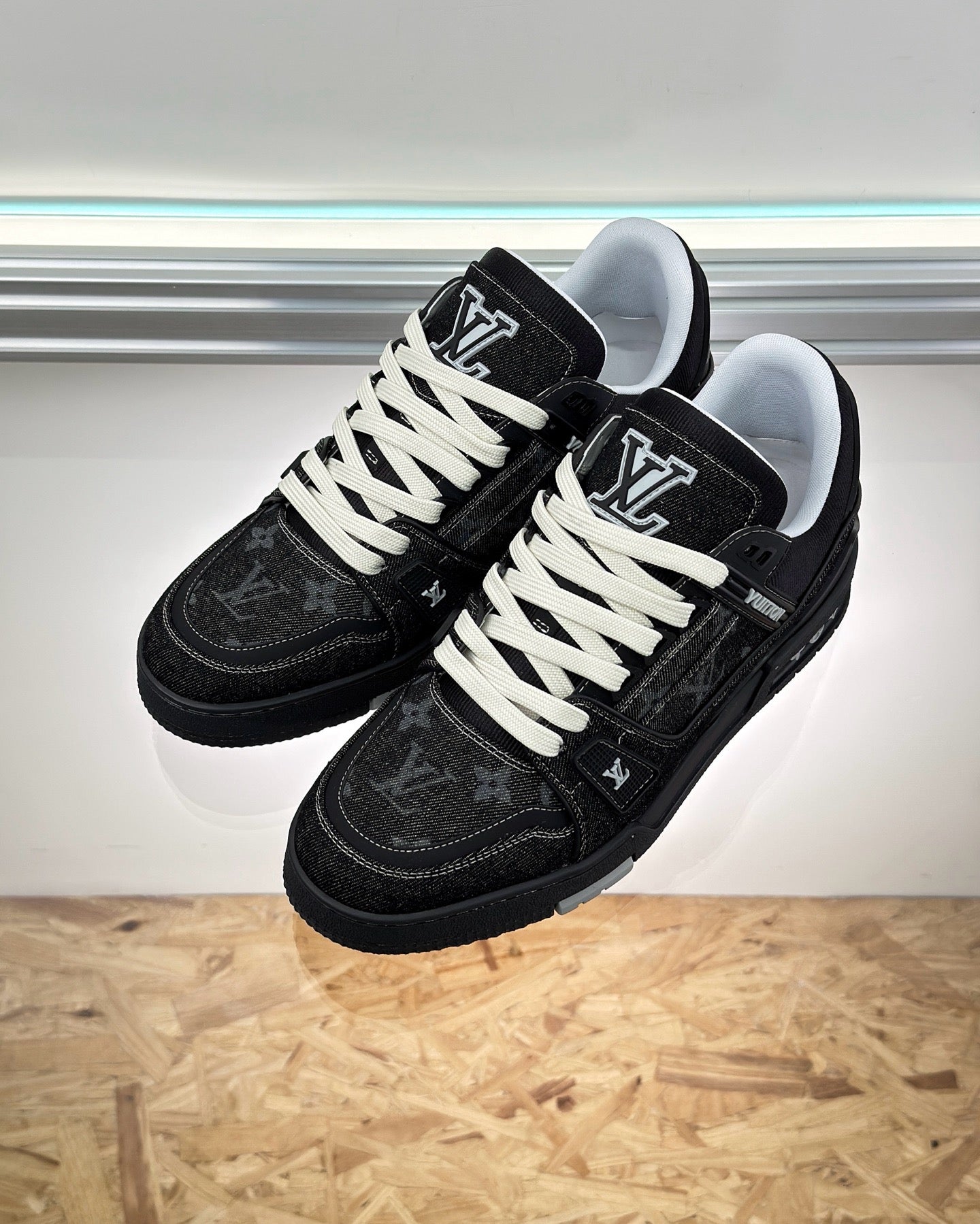 Brown, Black and Blue Shoes - FashionHype.xyz