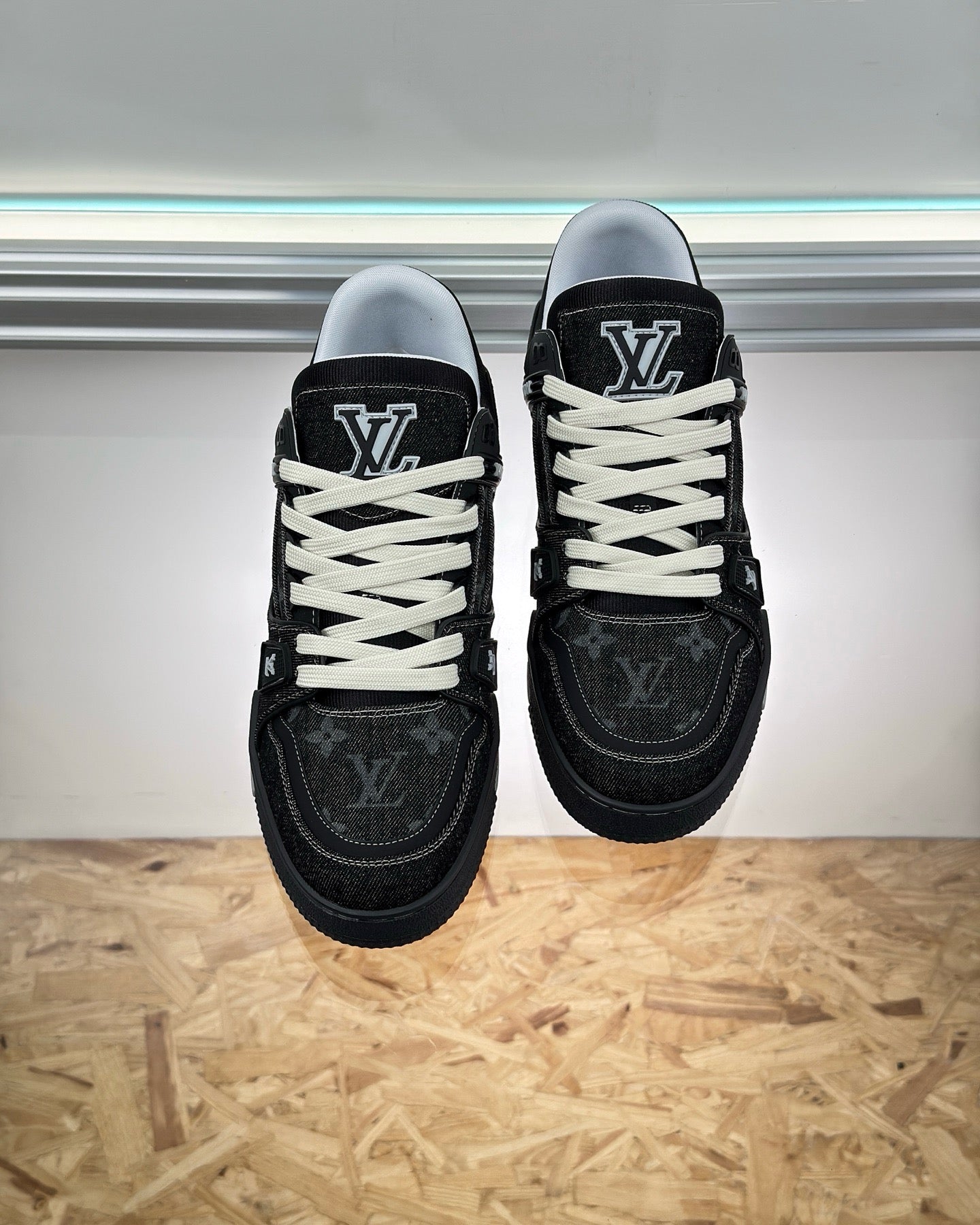 Brown, Black and Blue Shoes - FashionHype.xyz