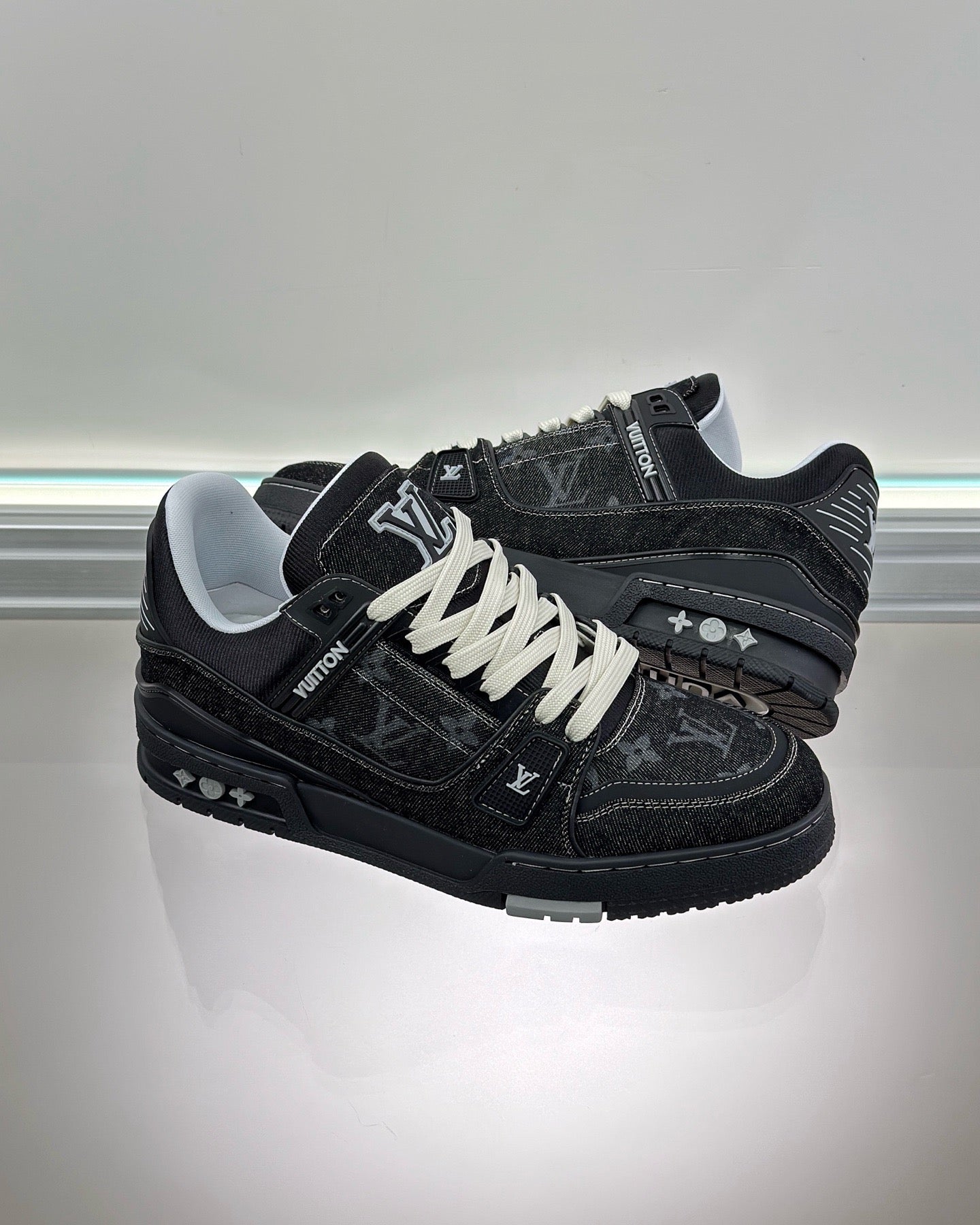 Brown, Black and Blue Shoes - FashionHype.xyz