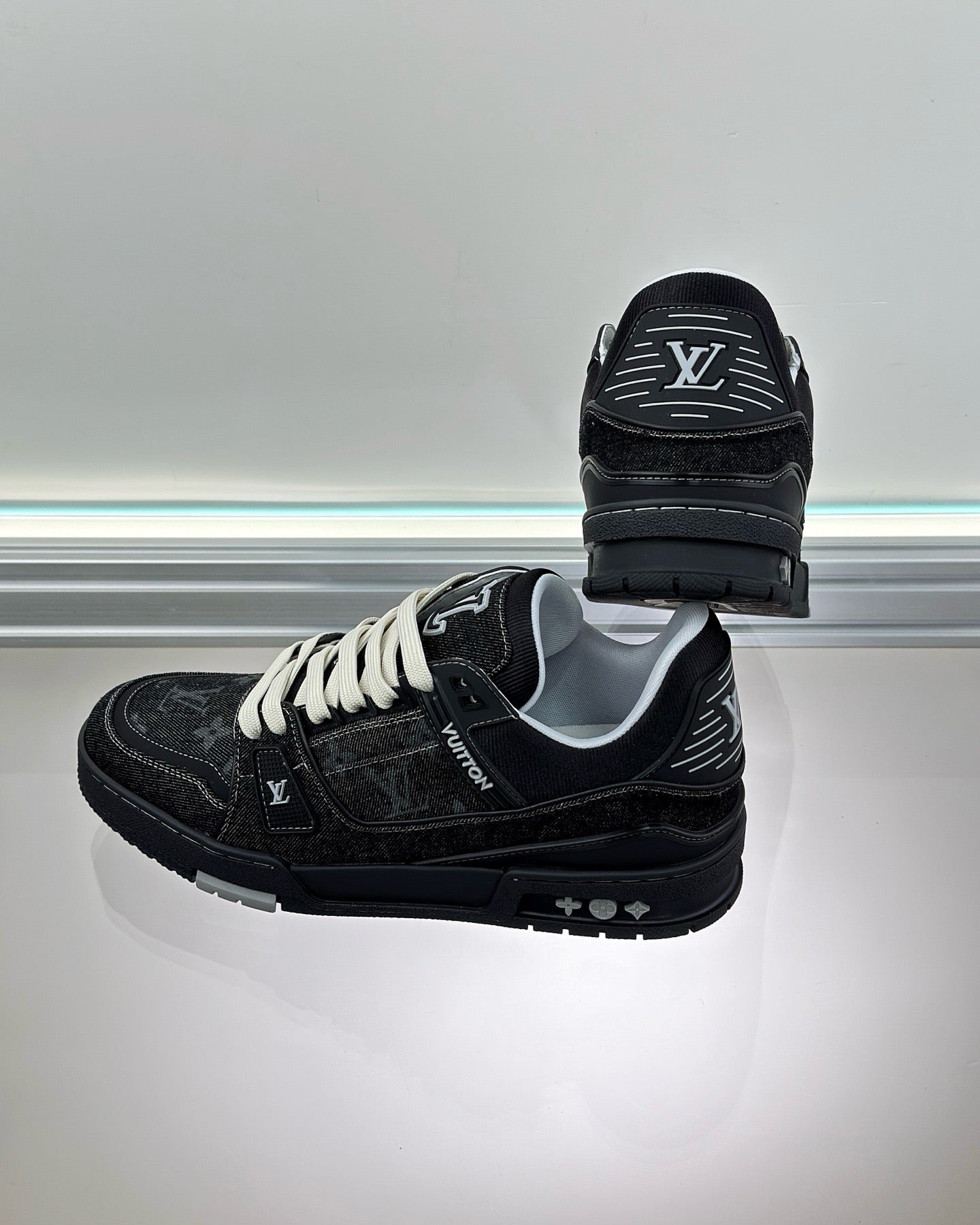 Brown, Black and Blue Shoes - FashionHype.xyz