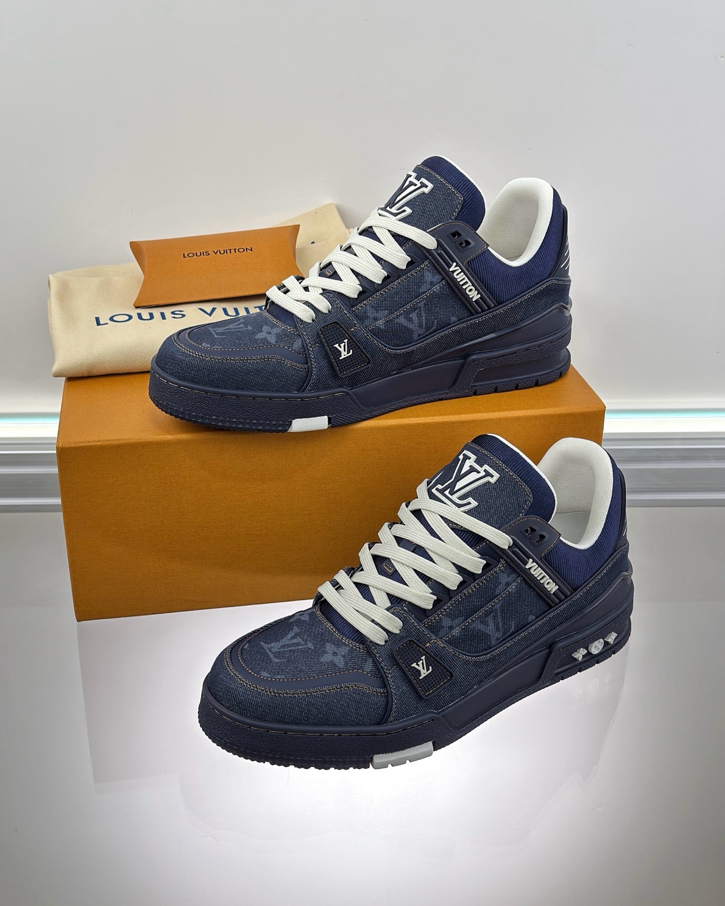 Brown, Black and Blue Shoes - FashionHype.xyz