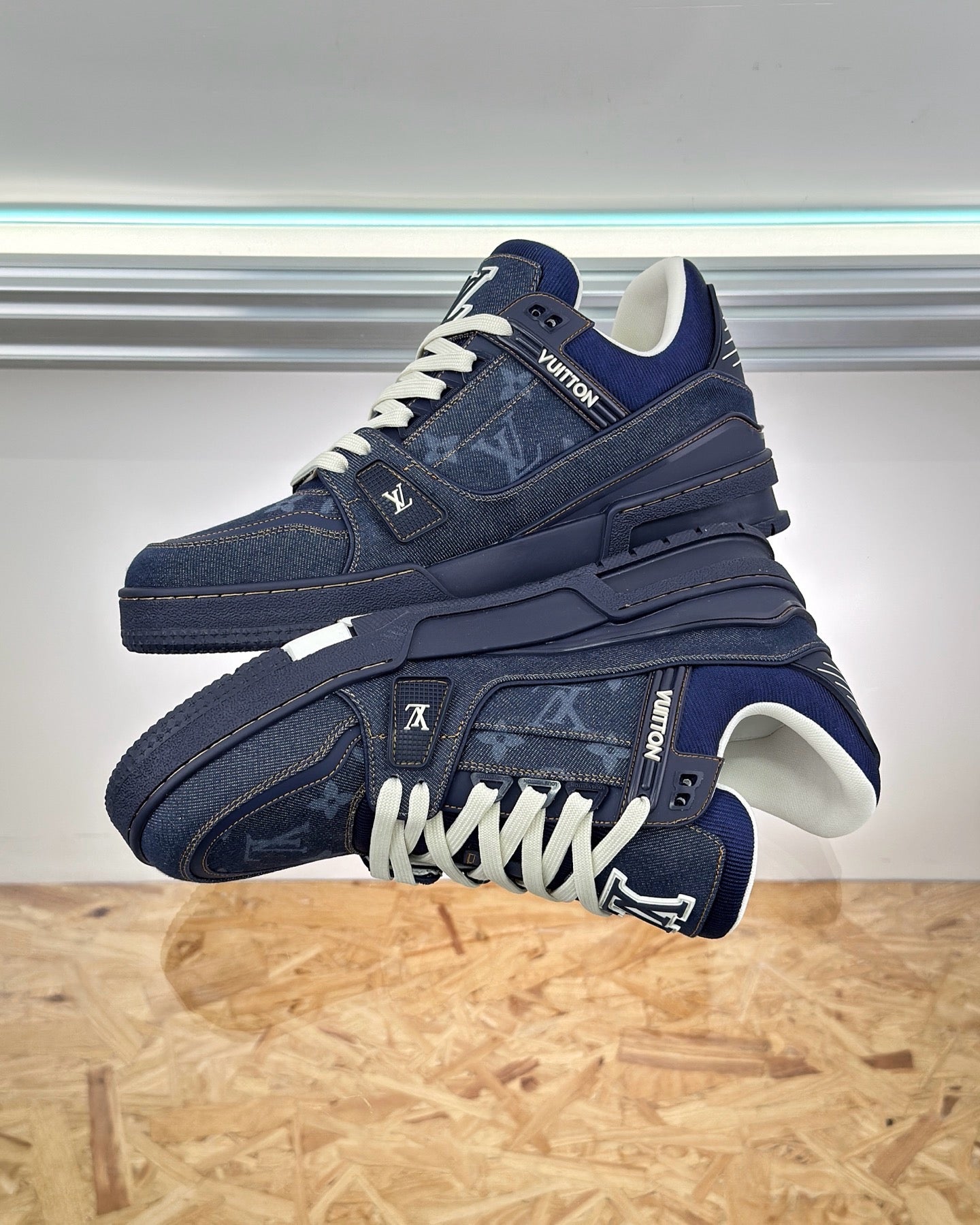 Brown, Black and Blue Shoes - FashionHype.xyz