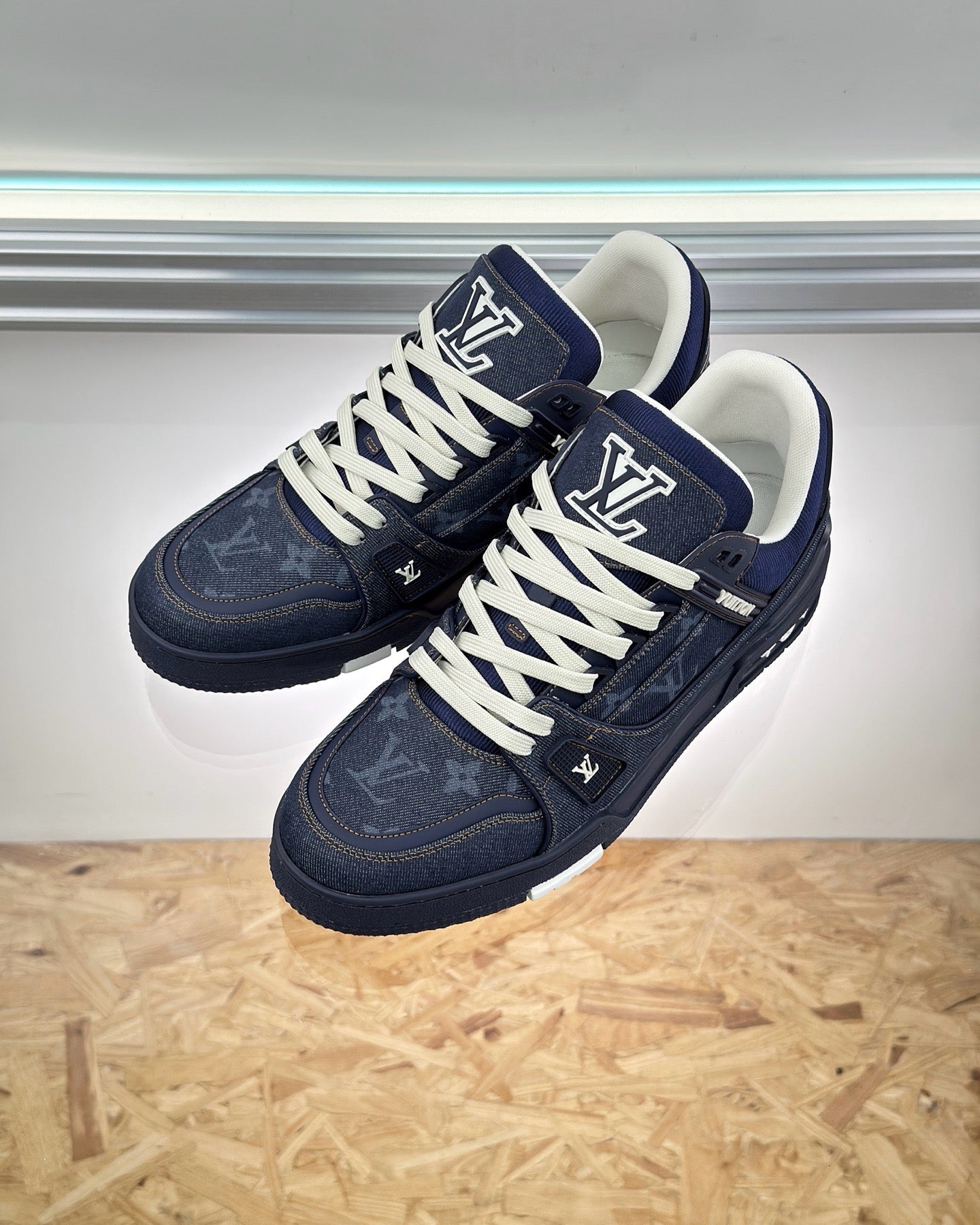 Brown, Black and Blue Shoes - FashionHype.xyz