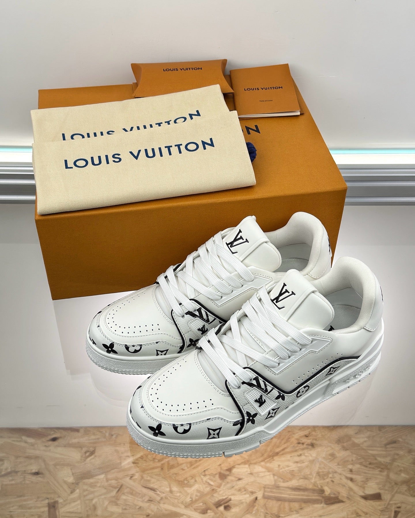 White and Black Shoes