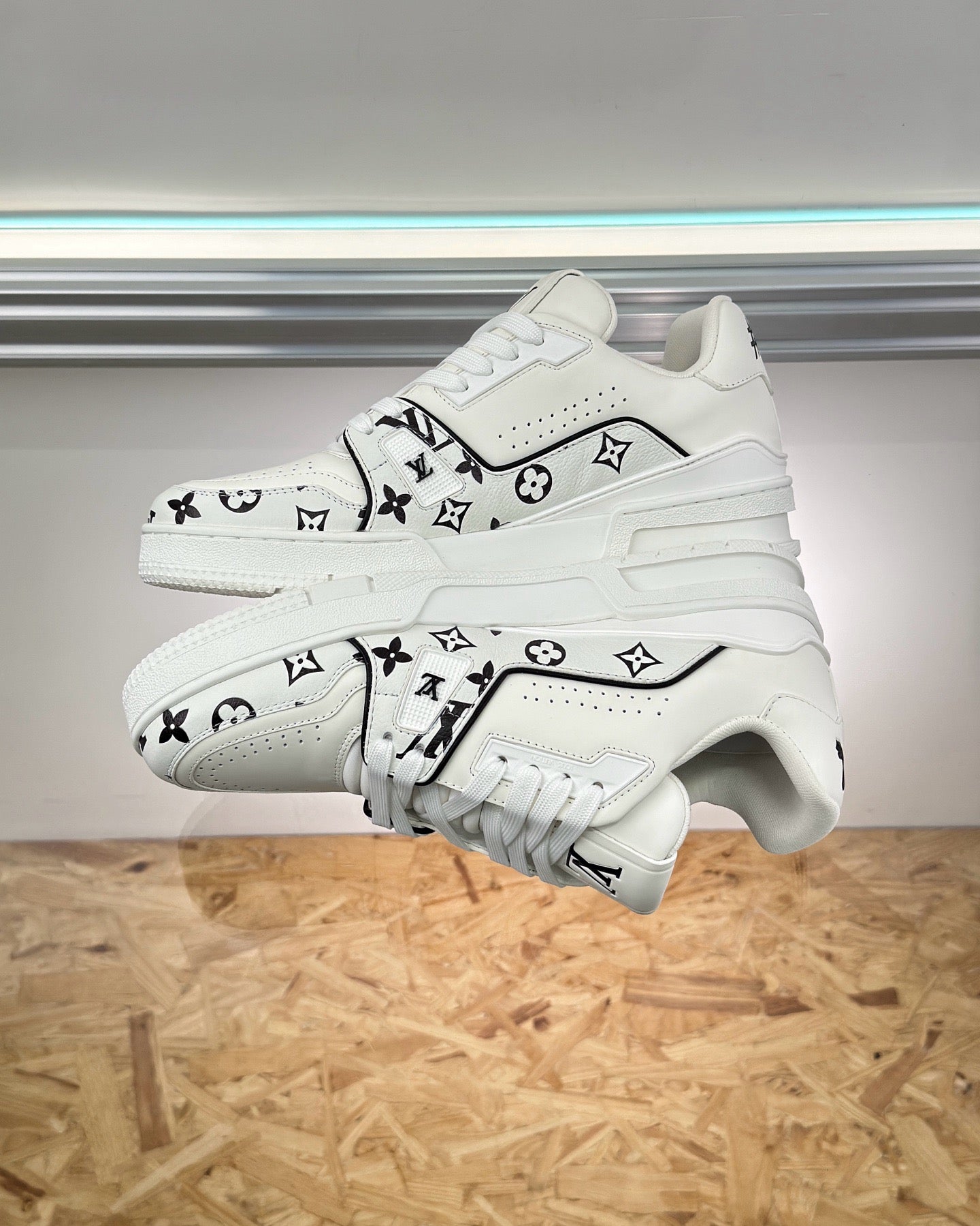 White and Black Shoes