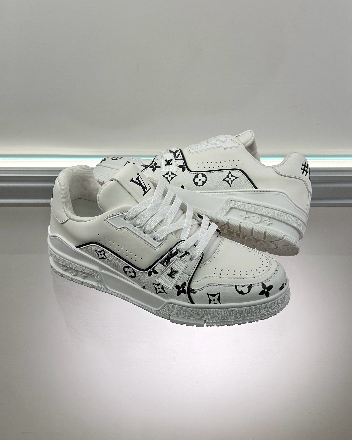 White and Black Shoes