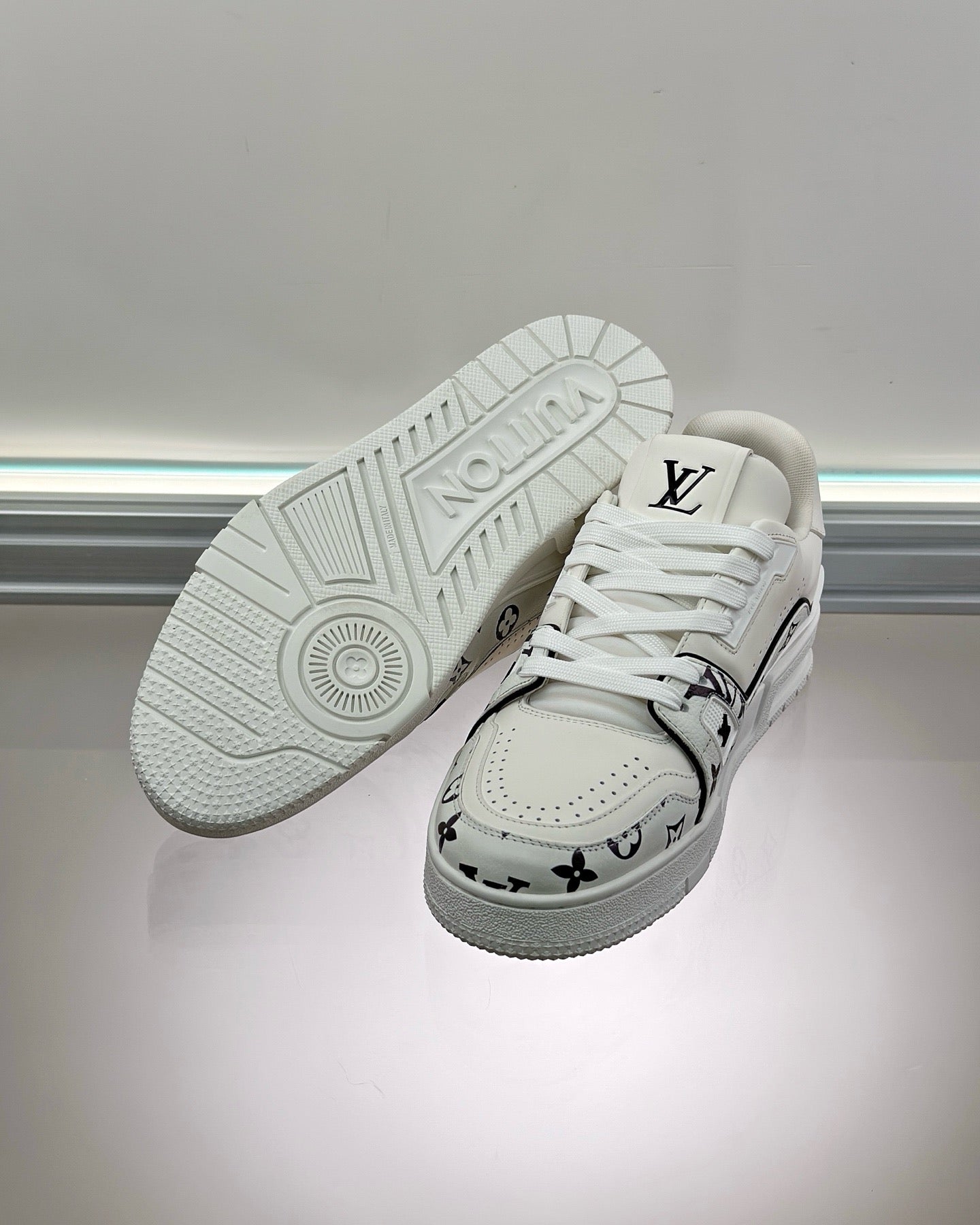 White and Black Shoes