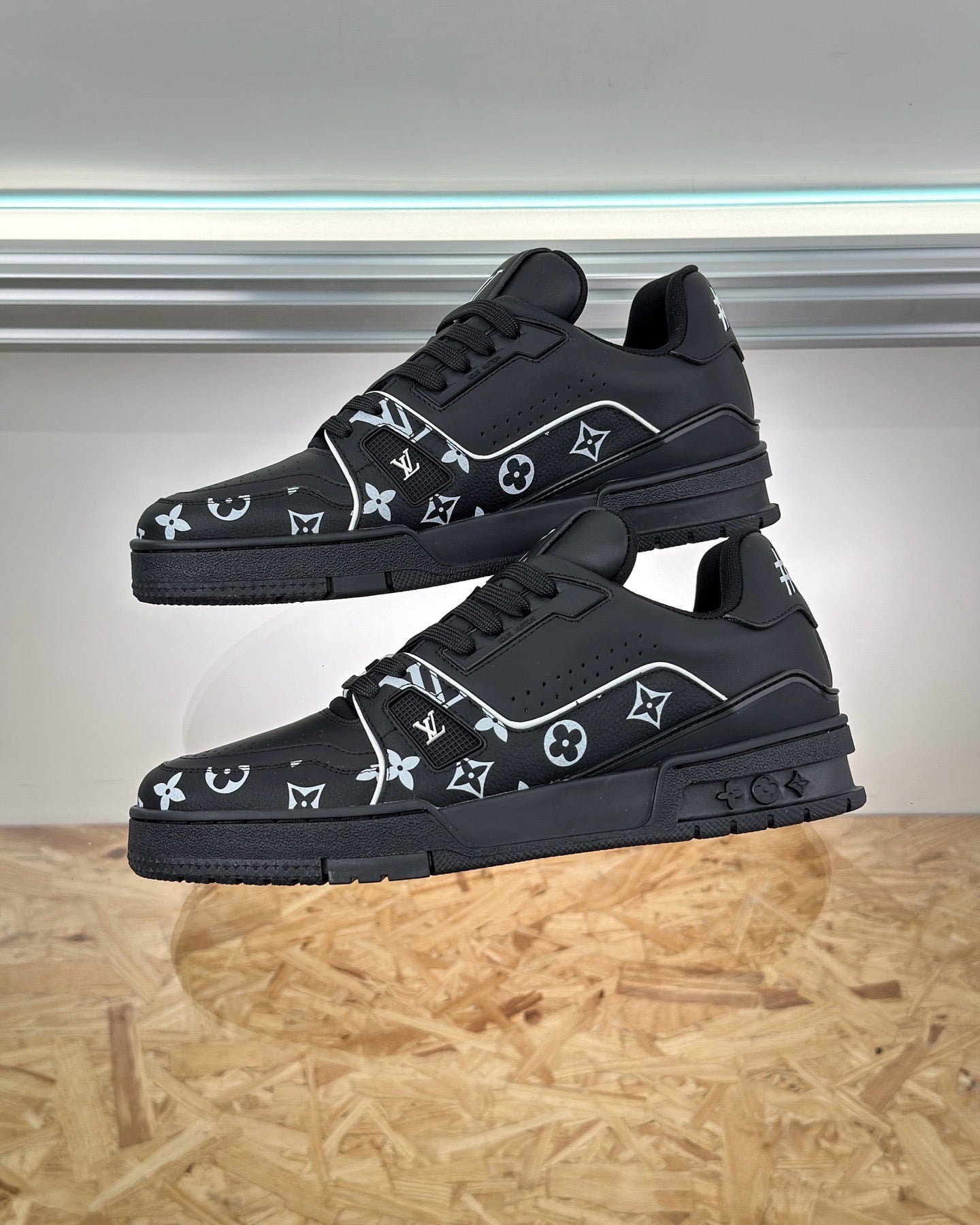 White and Black Shoes