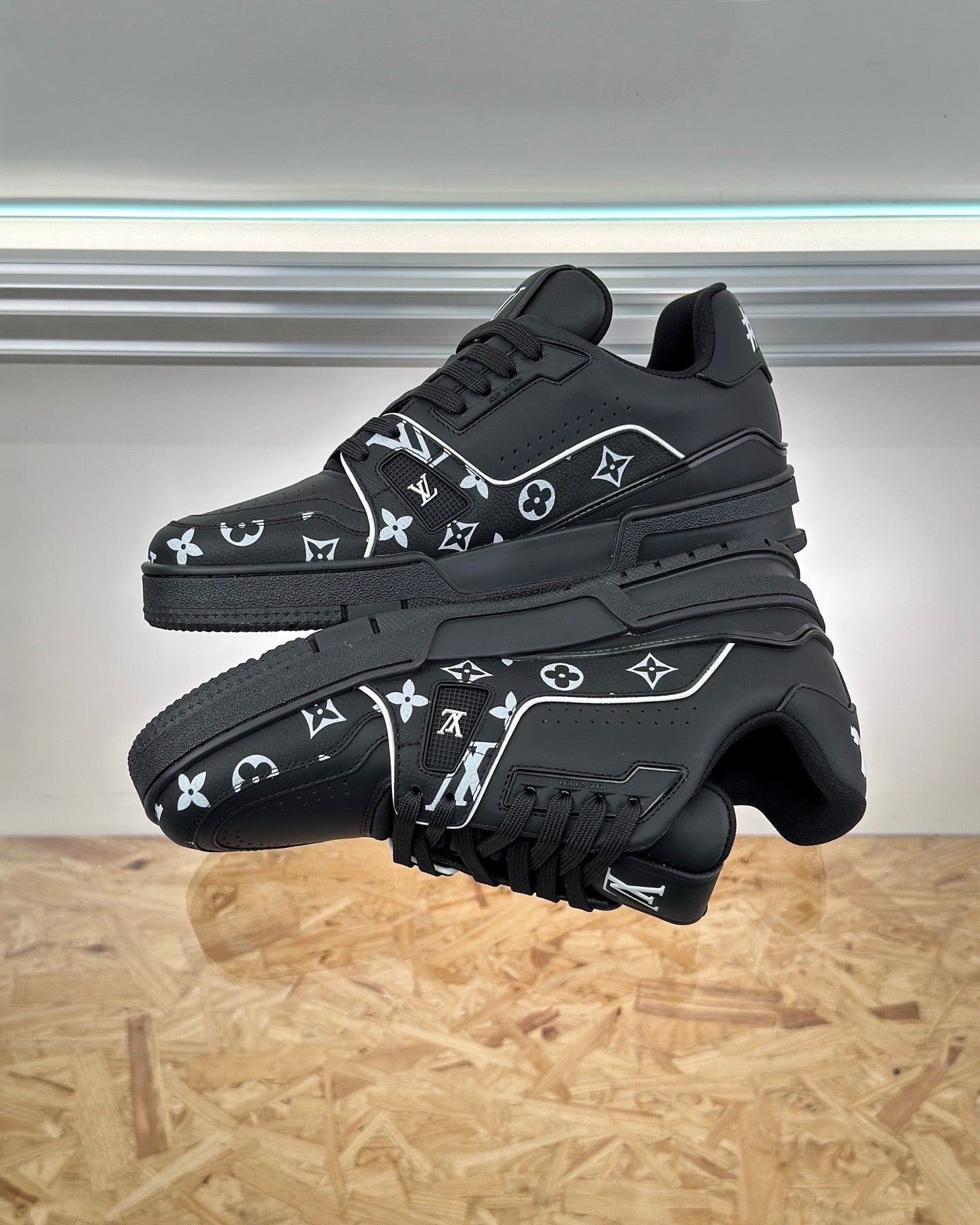 White and Black Shoes