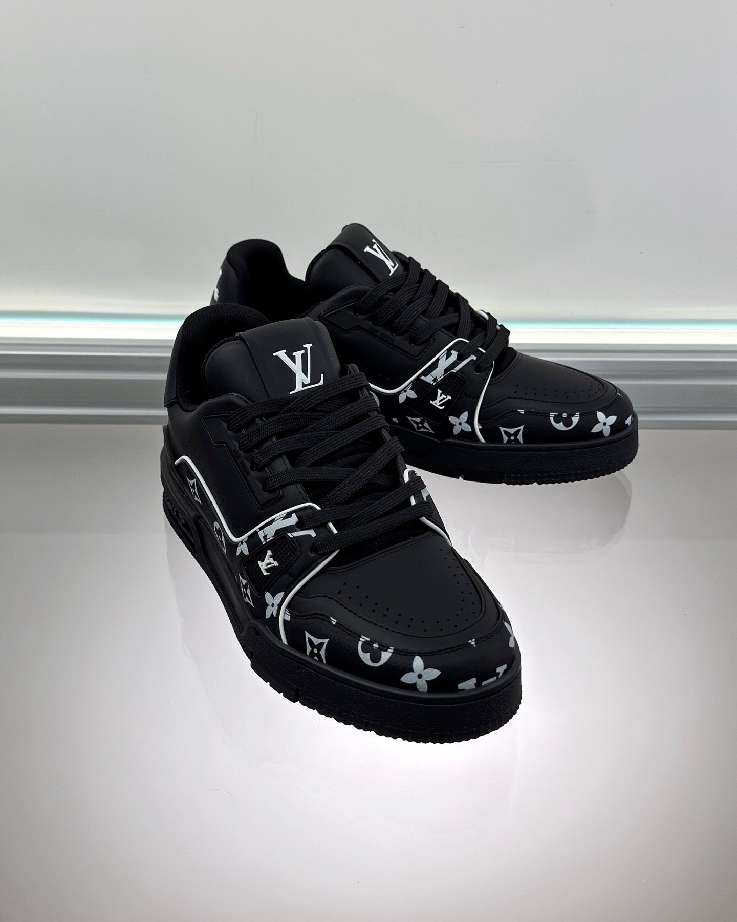 White and Black Shoes