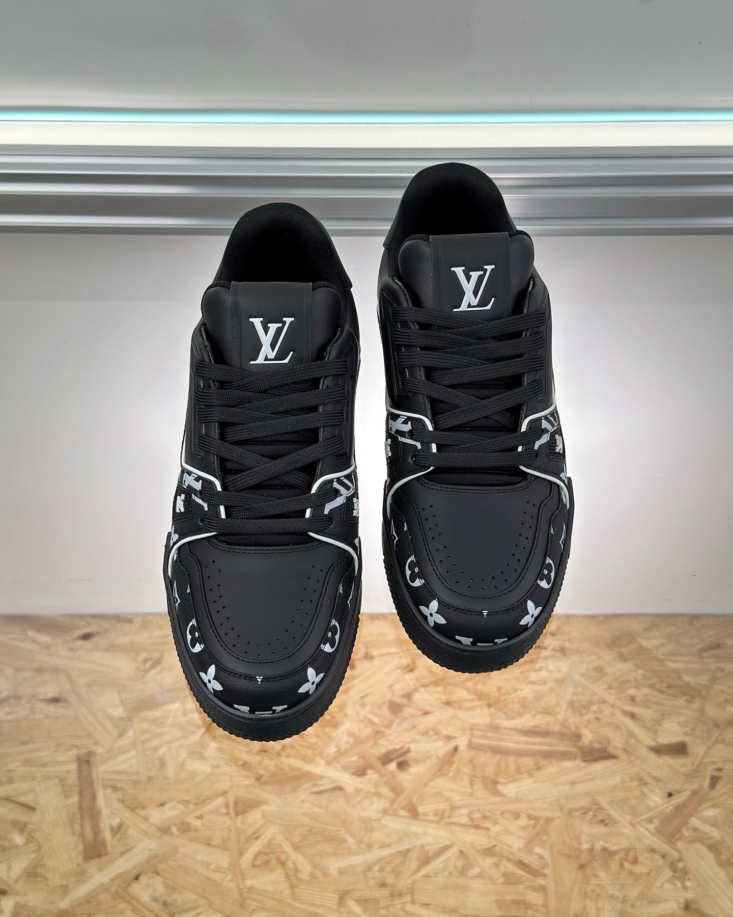 White and Black Shoes