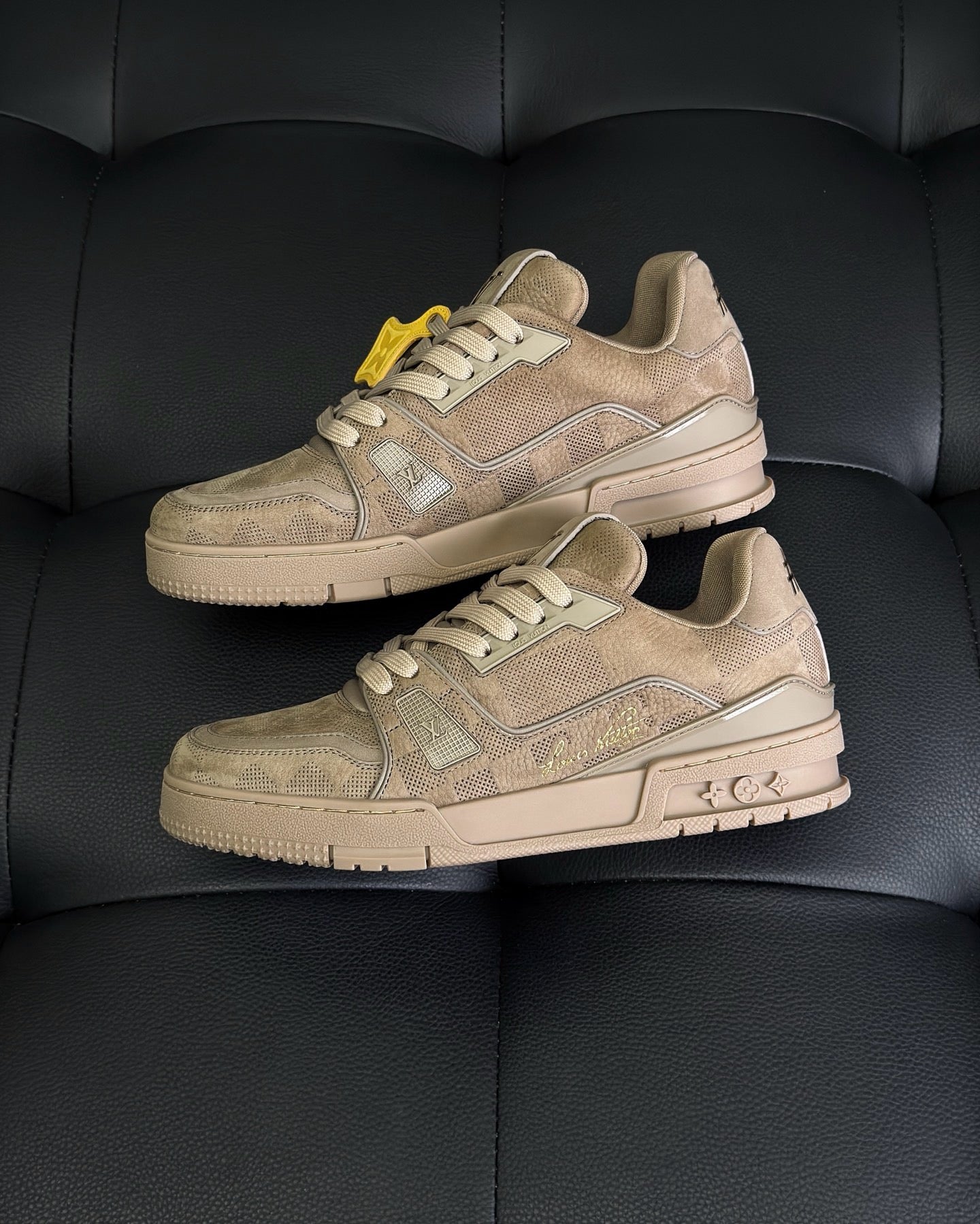 Grey and Brown Shoes