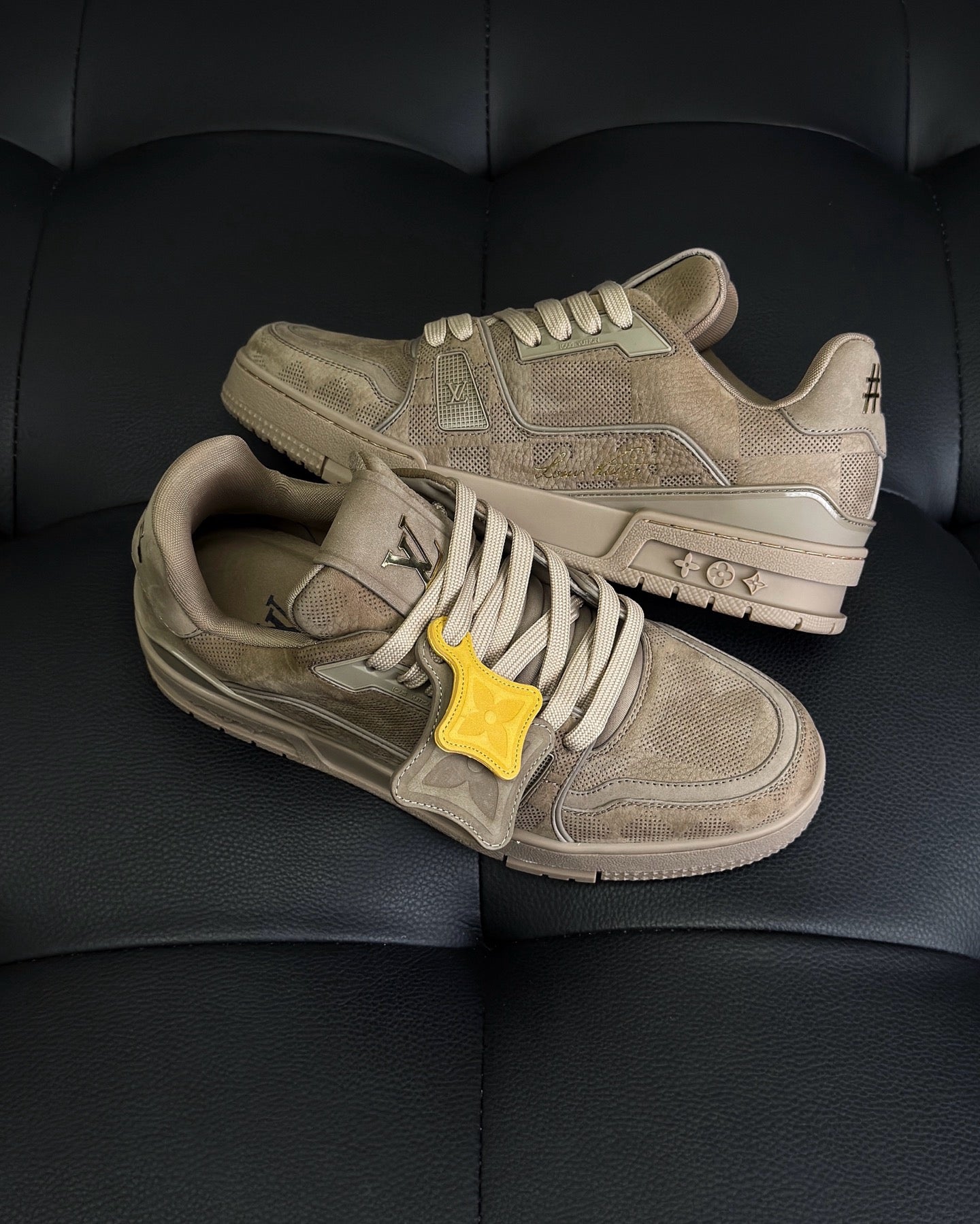 Grey and Brown Shoes - FashionHype.xyz