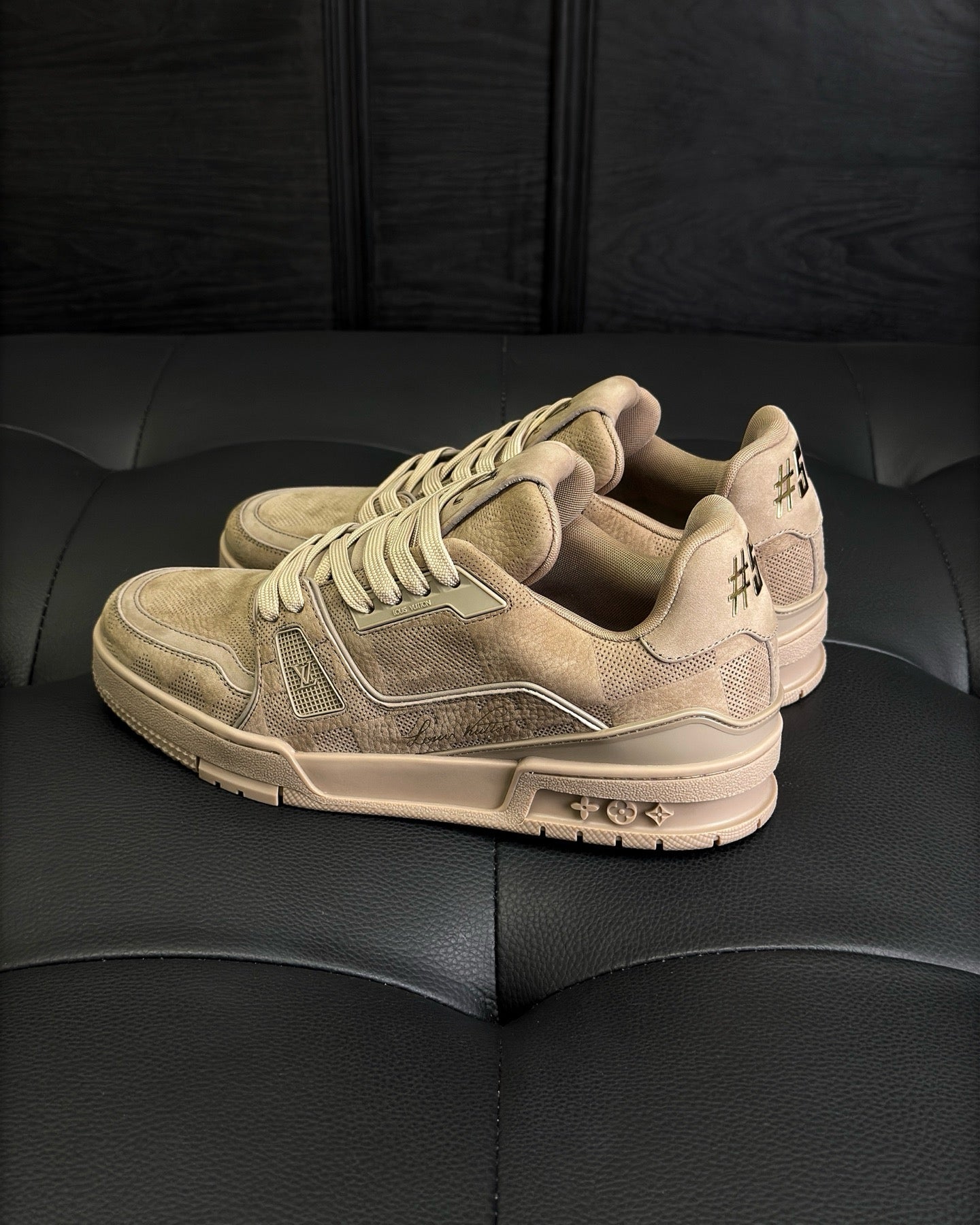 Grey and Brown Shoes