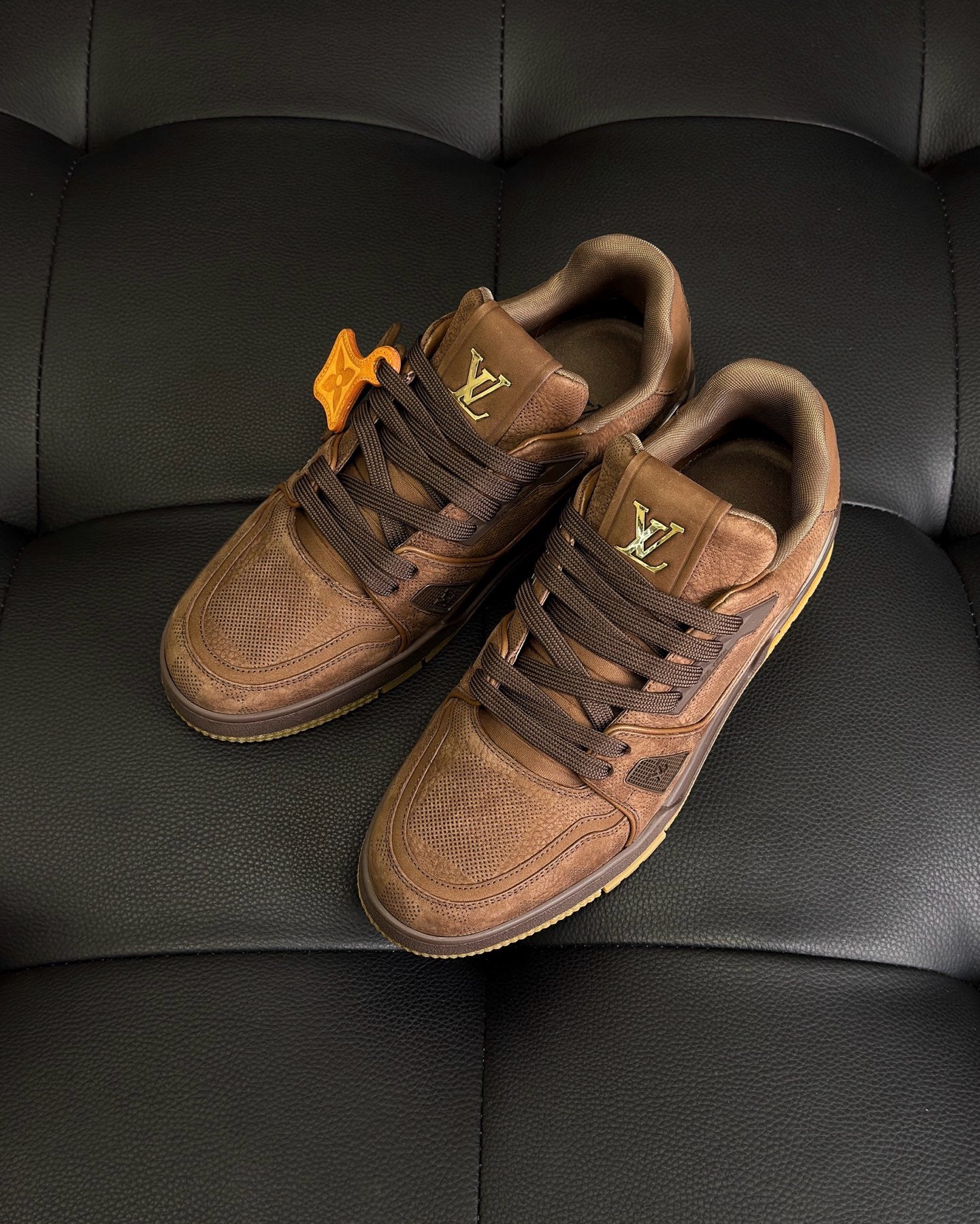 Grey and Brown Shoes - FashionHype.xyz