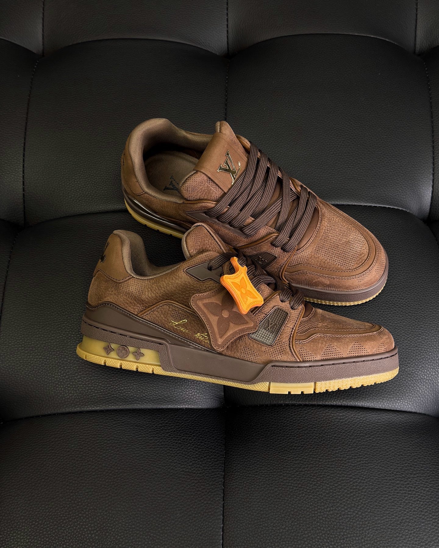 Grey and Brown Shoes - FashionHype.xyz