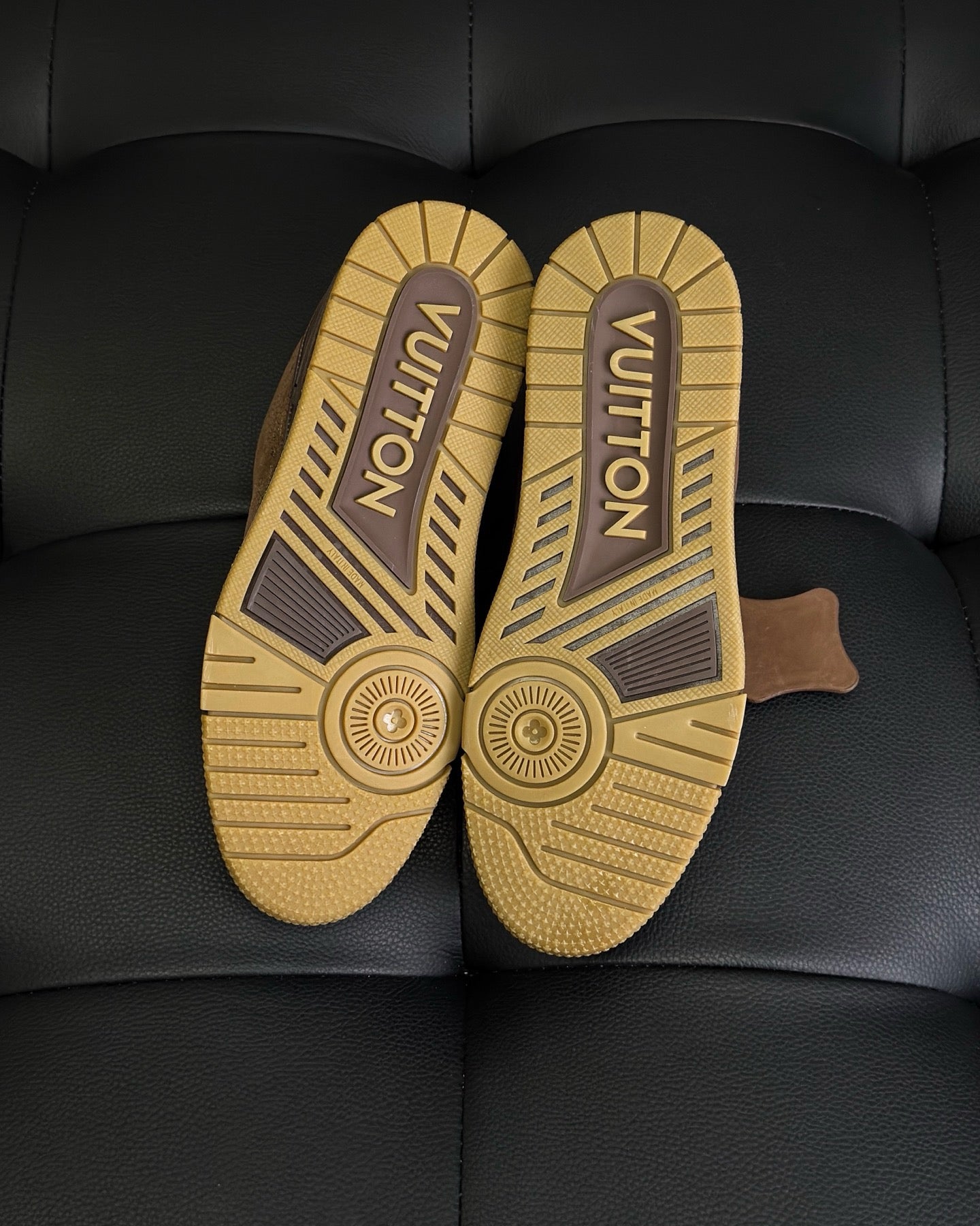 Grey and Brown Shoes