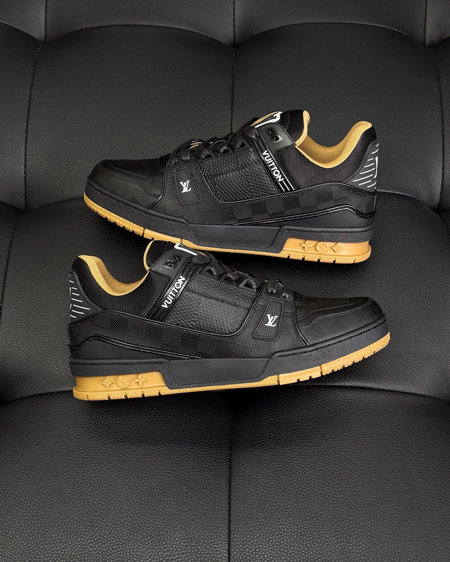 White, Black, Grey and Brown Shoes