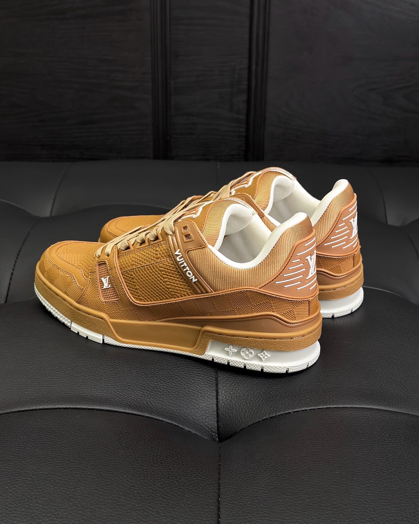 White, Black, Grey and Brown Shoes