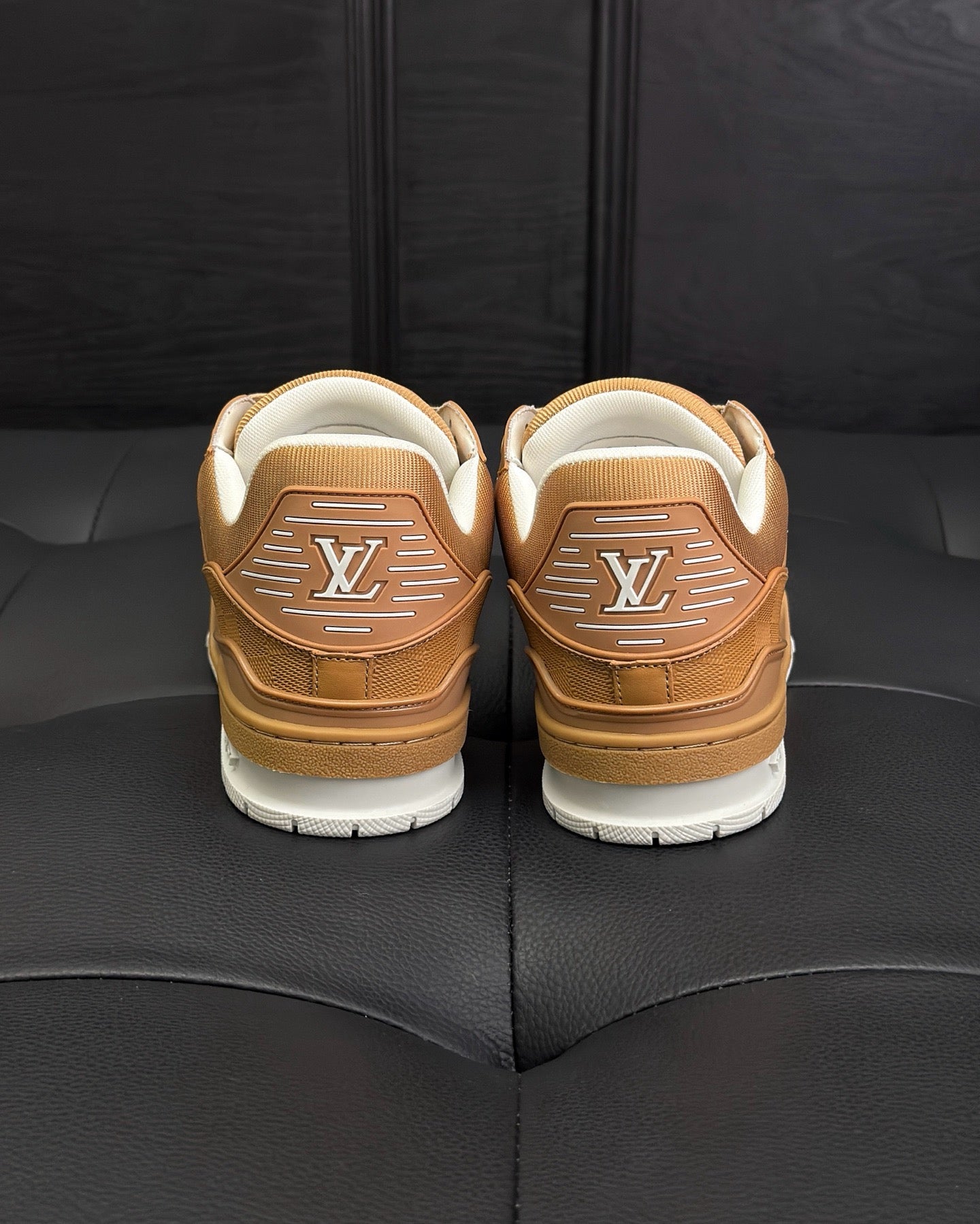 White, Black, Grey and Brown Shoes