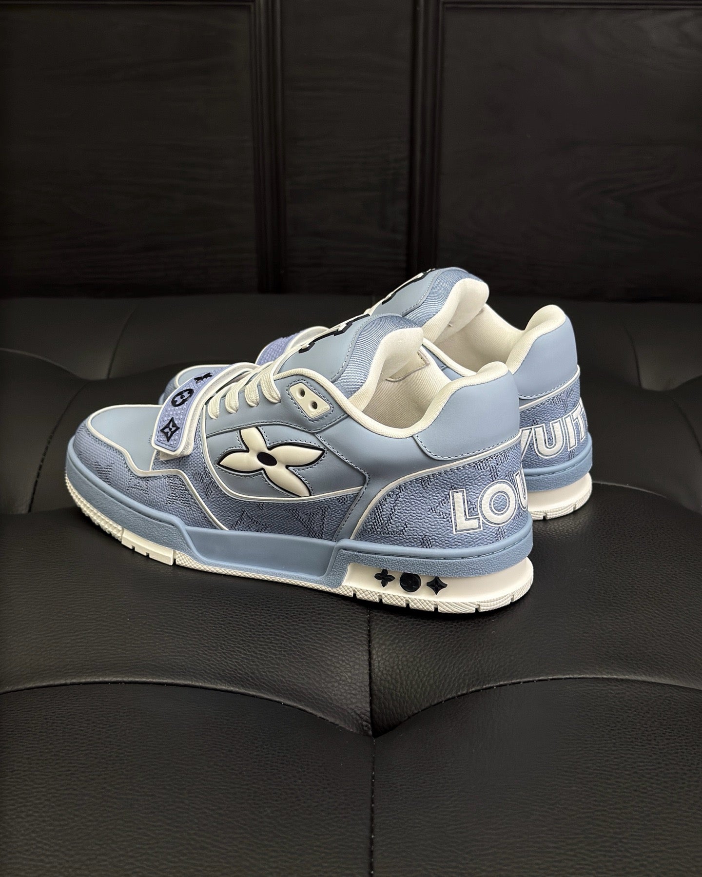 White, Black, Grey and Brown Shoes