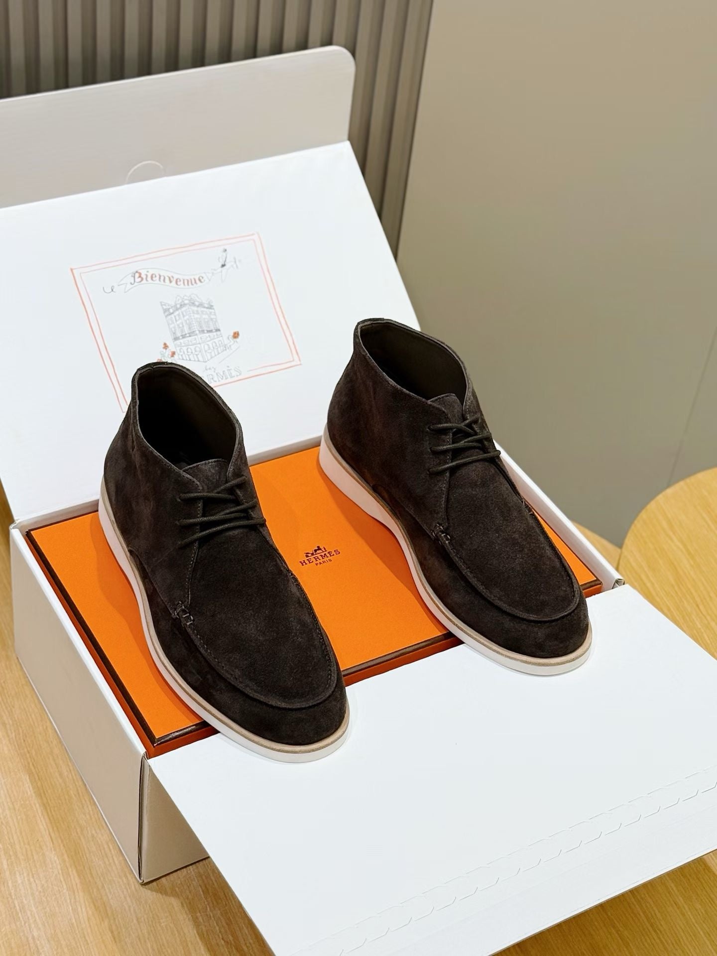 Brown and Blue Shoes - FashionHype.xyz
