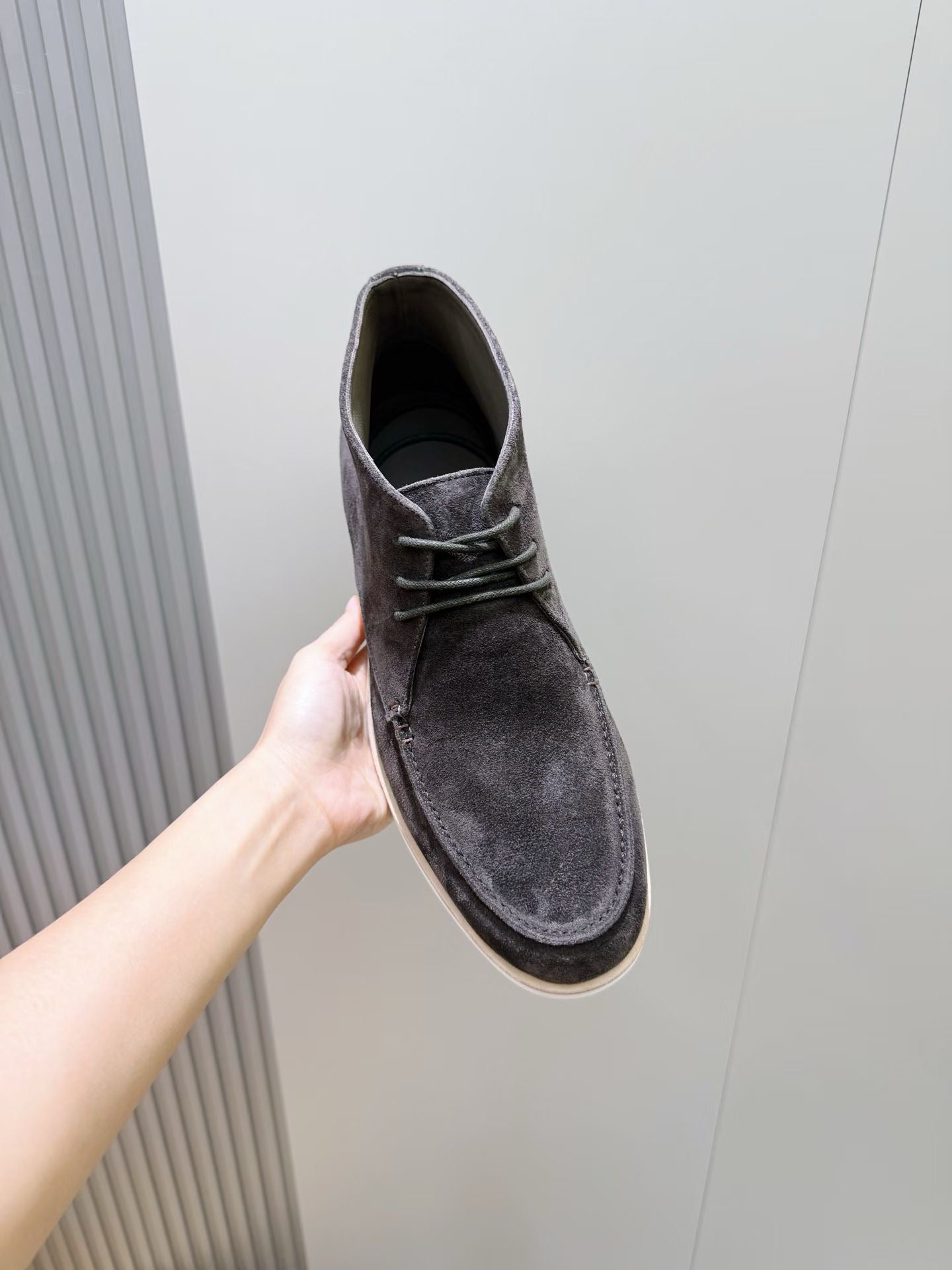 Brown and Blue Shoes