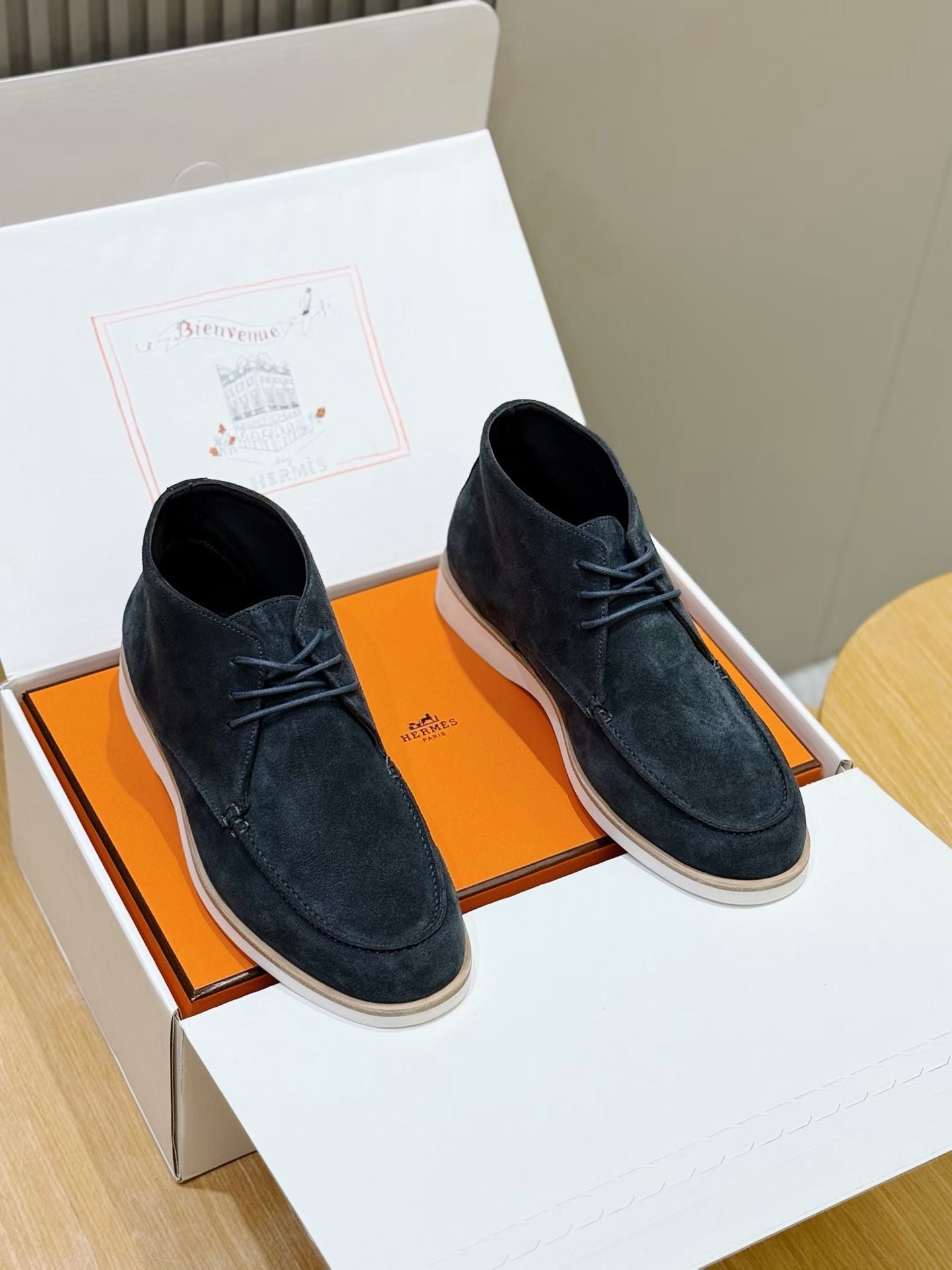 Grey, Dark blue and Black Shoes - FashionHype.xyz