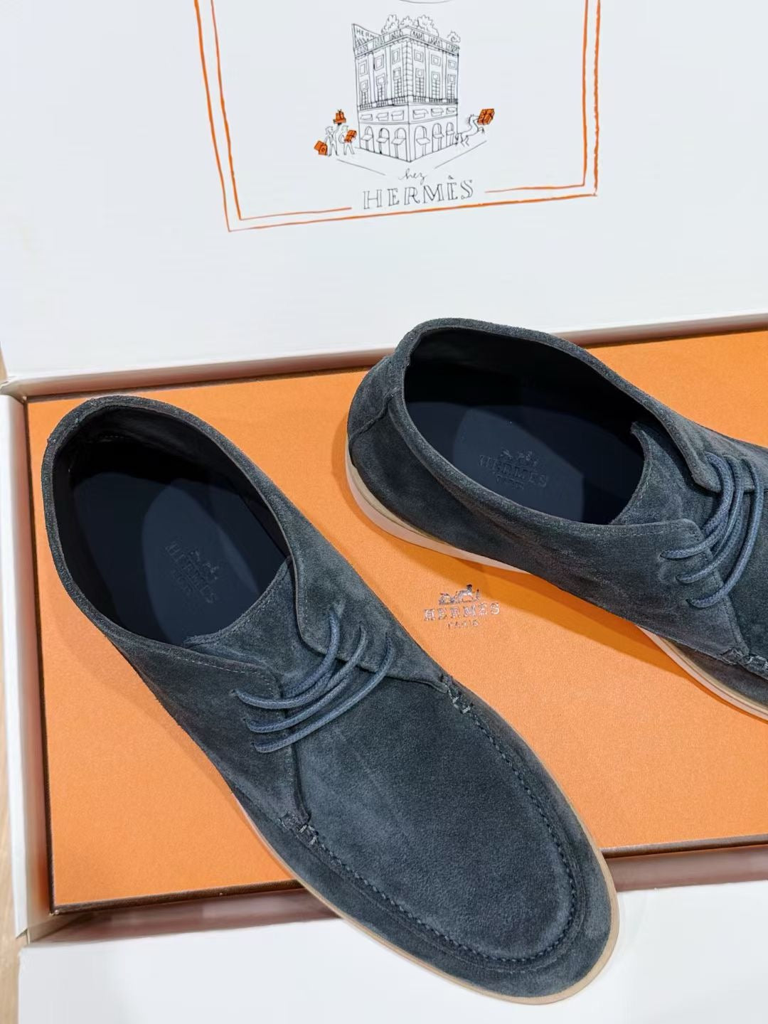 Grey, Dark blue and Black Shoes - FashionHype.xyz