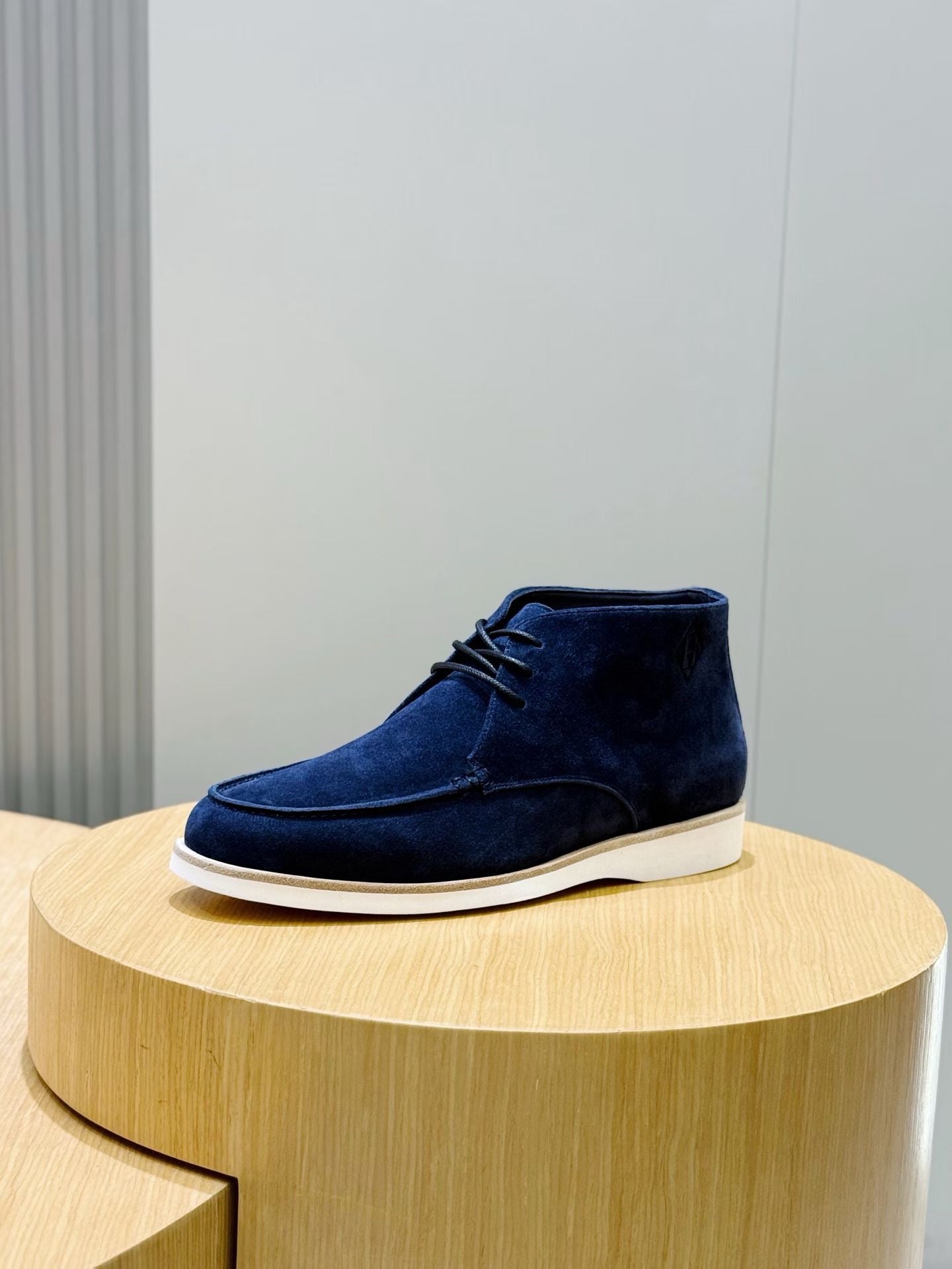Brown and Blue Shoes