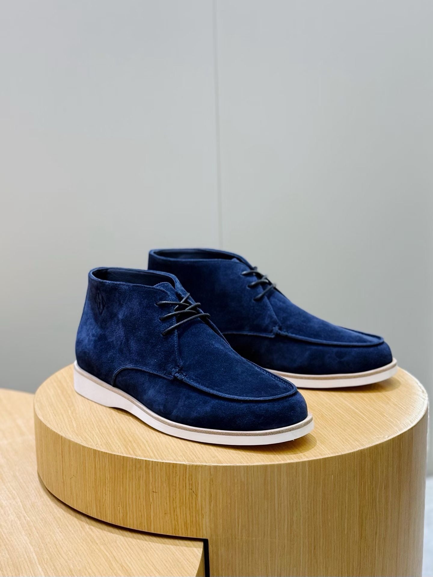 Brown and Blue Shoes - FashionHype.xyz