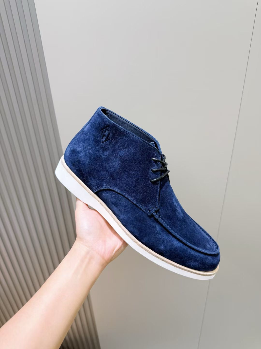 Brown and Blue Shoes - FashionHype.xyz