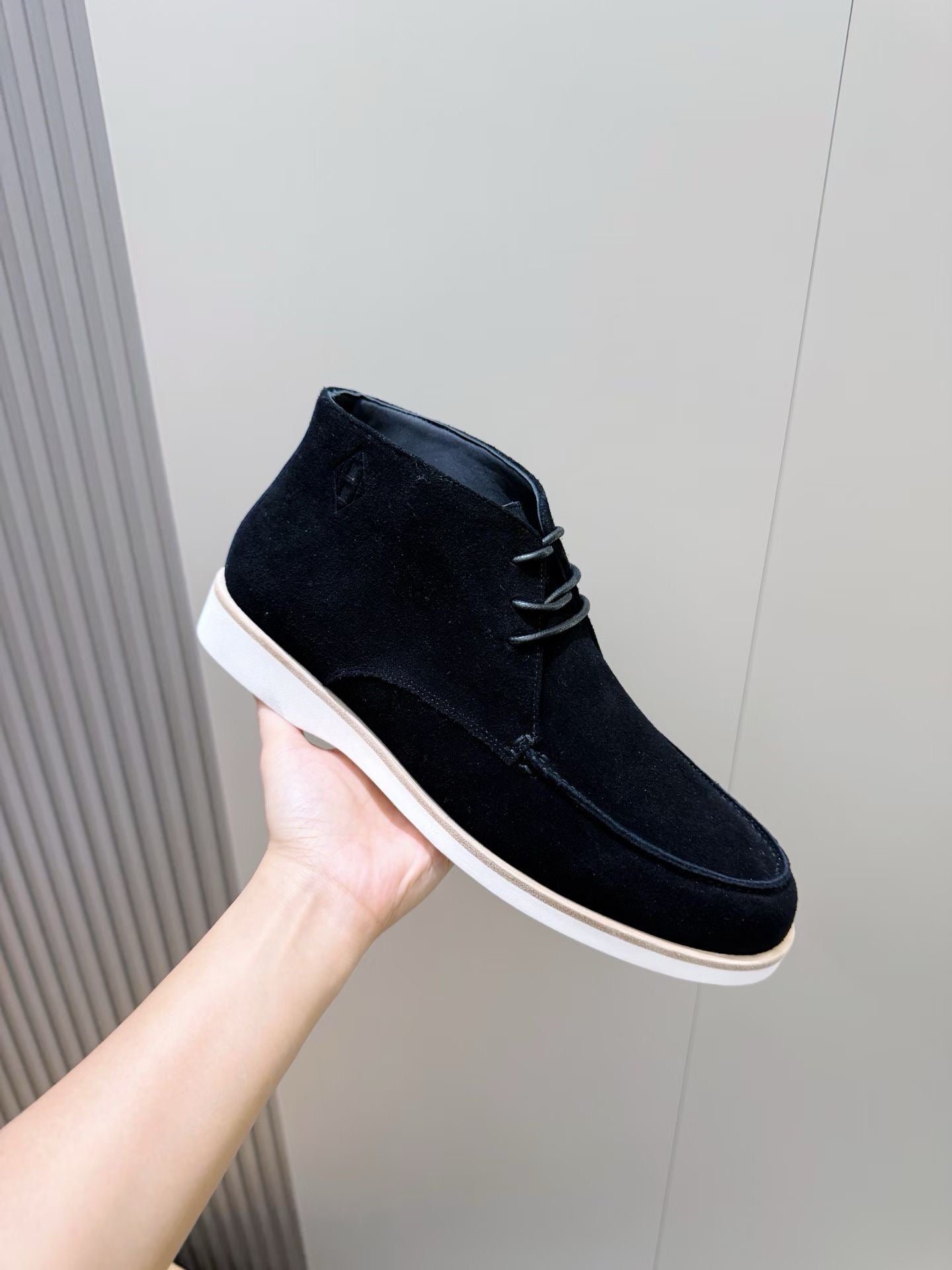 Grey, Dark blue and Black Shoes - FashionHype.xyz