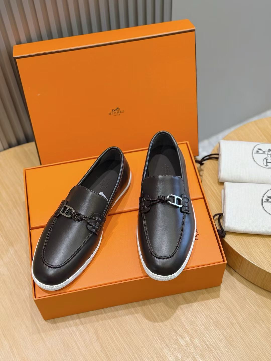 Dark brown, Brown and Black Shoes